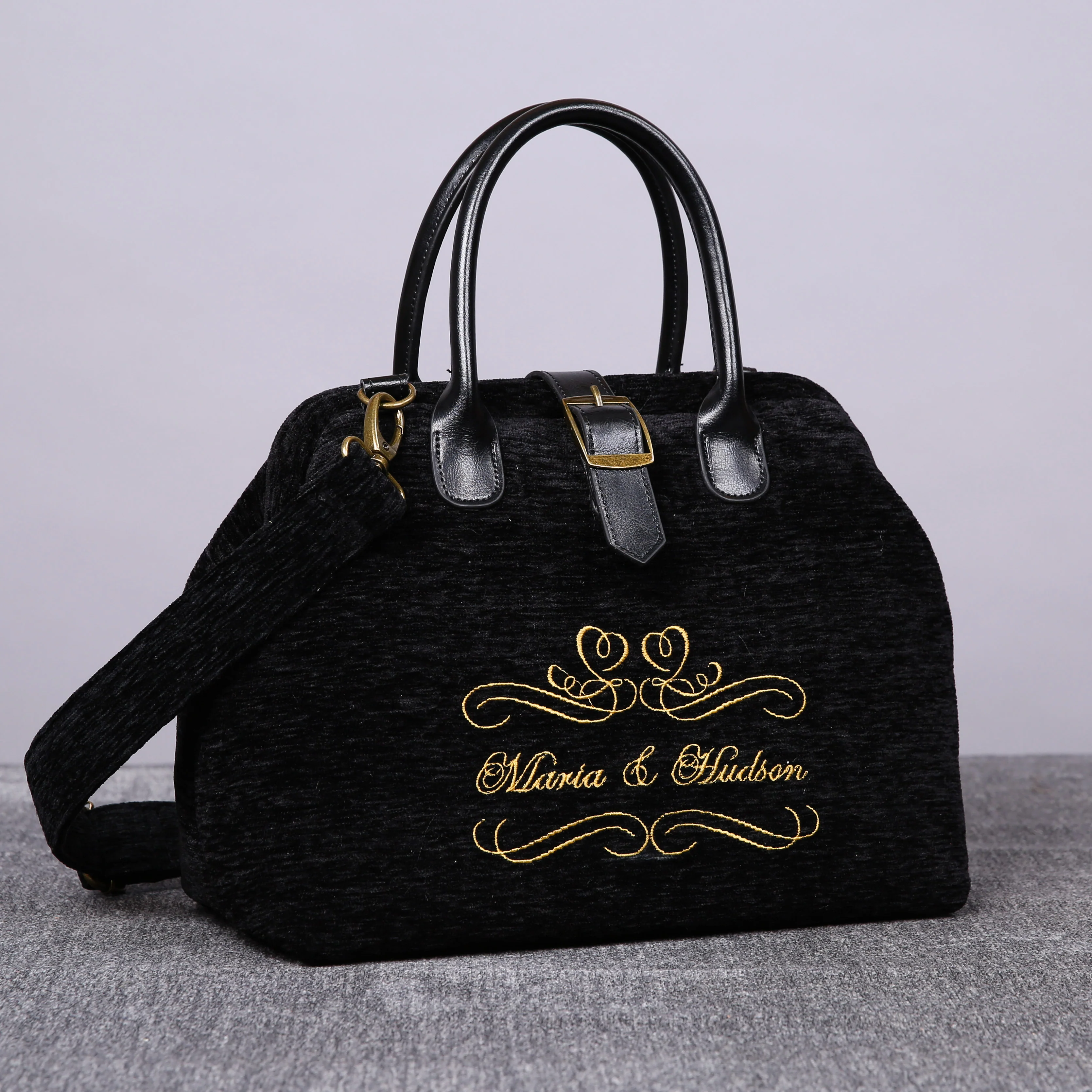 Luxury Monogrammed Black Purses - Image 5