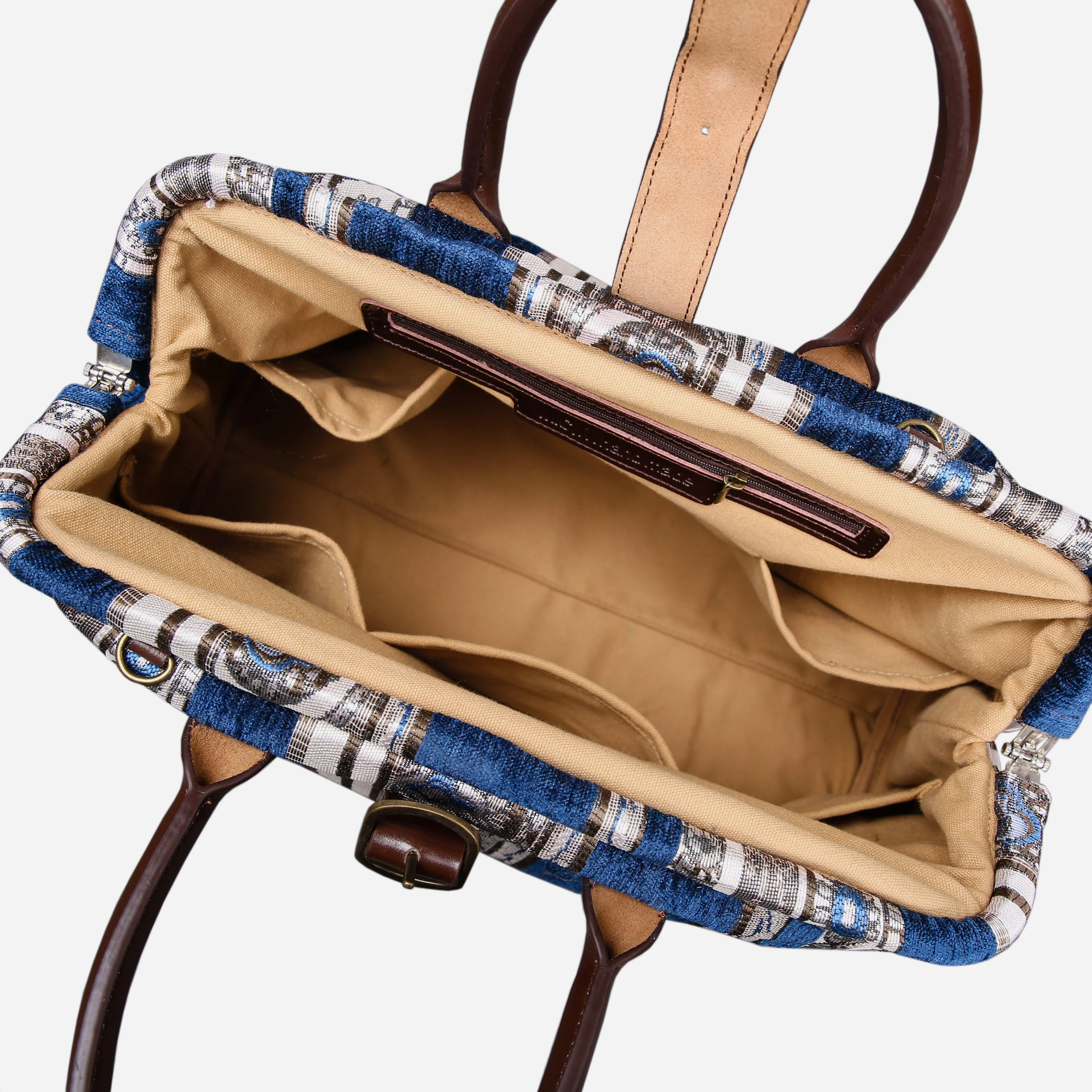 Ethnic Stripes Navy Mary Poppins Weekender - Image 5