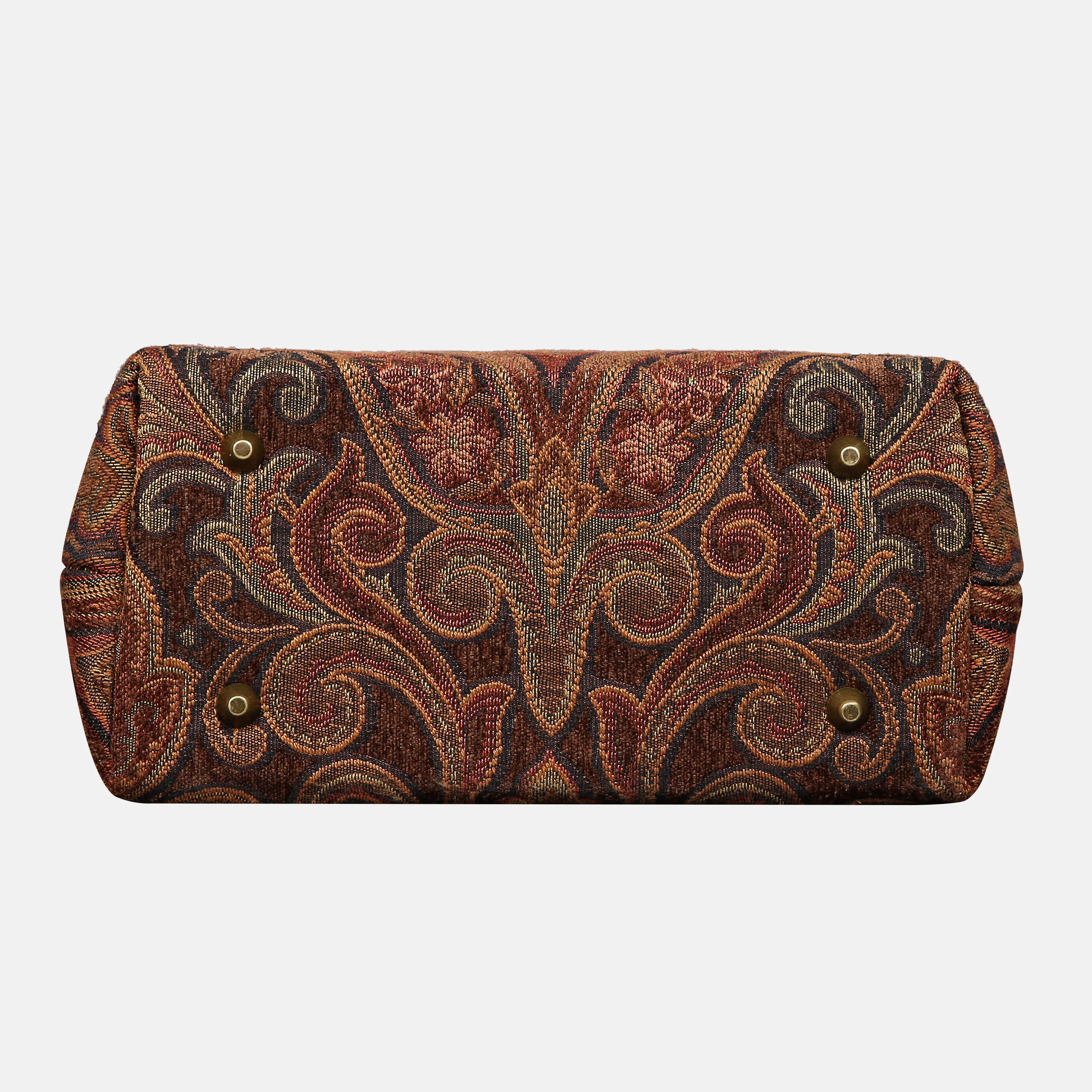 Damask D. Brown Carpet Satchel - Image 5