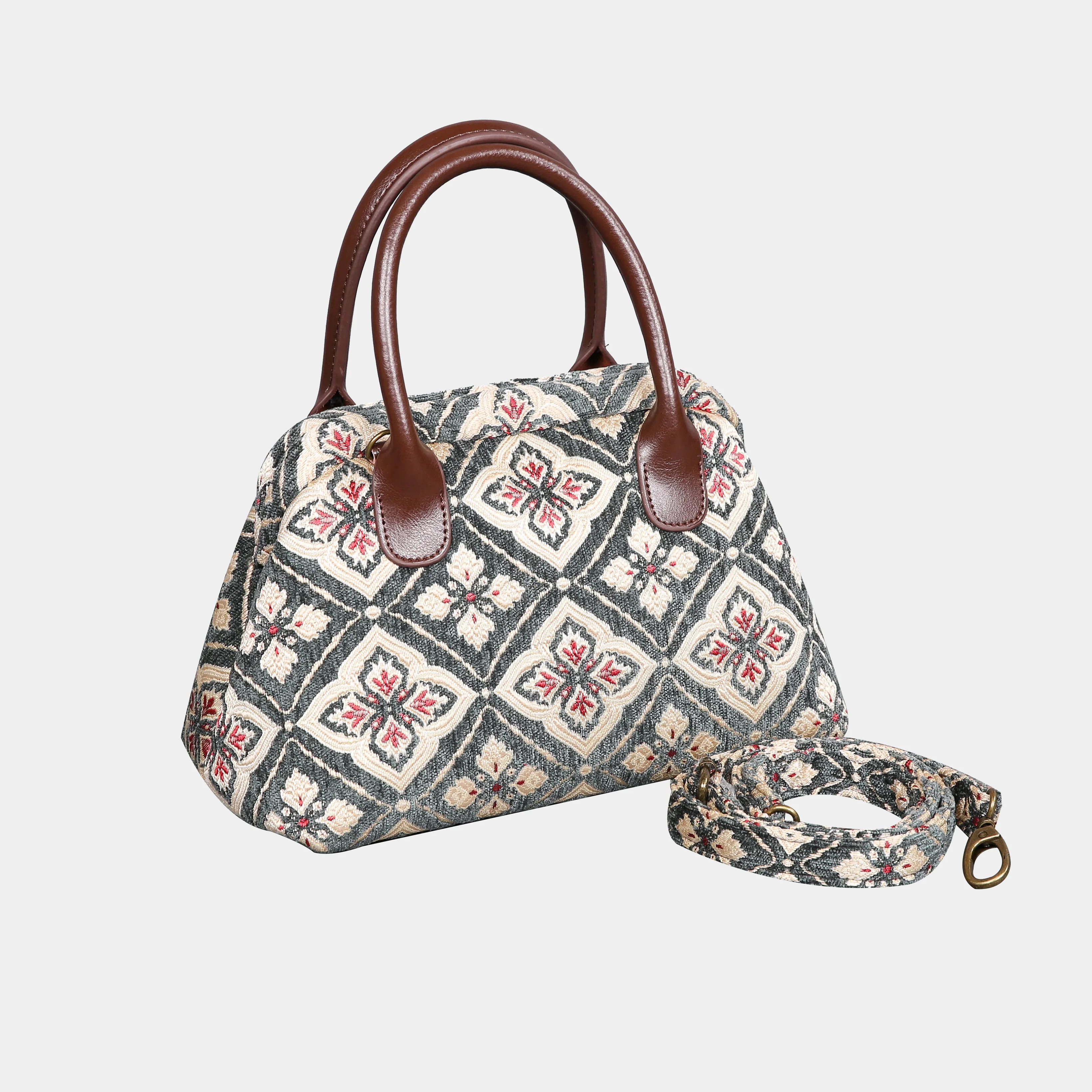 Ethnic Green Carpet Satchel - Image 5