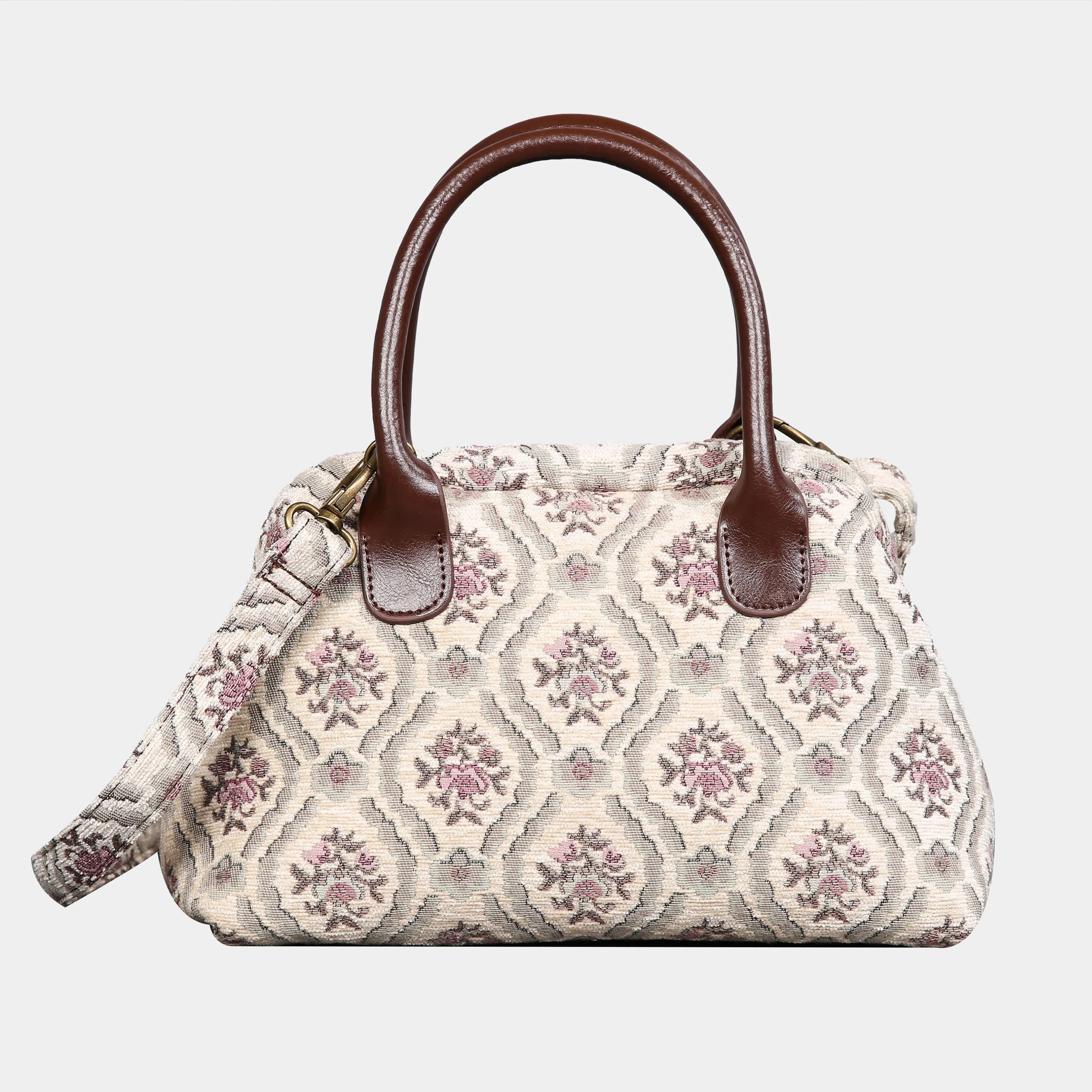 Traditional Cream Carpet Satchel
