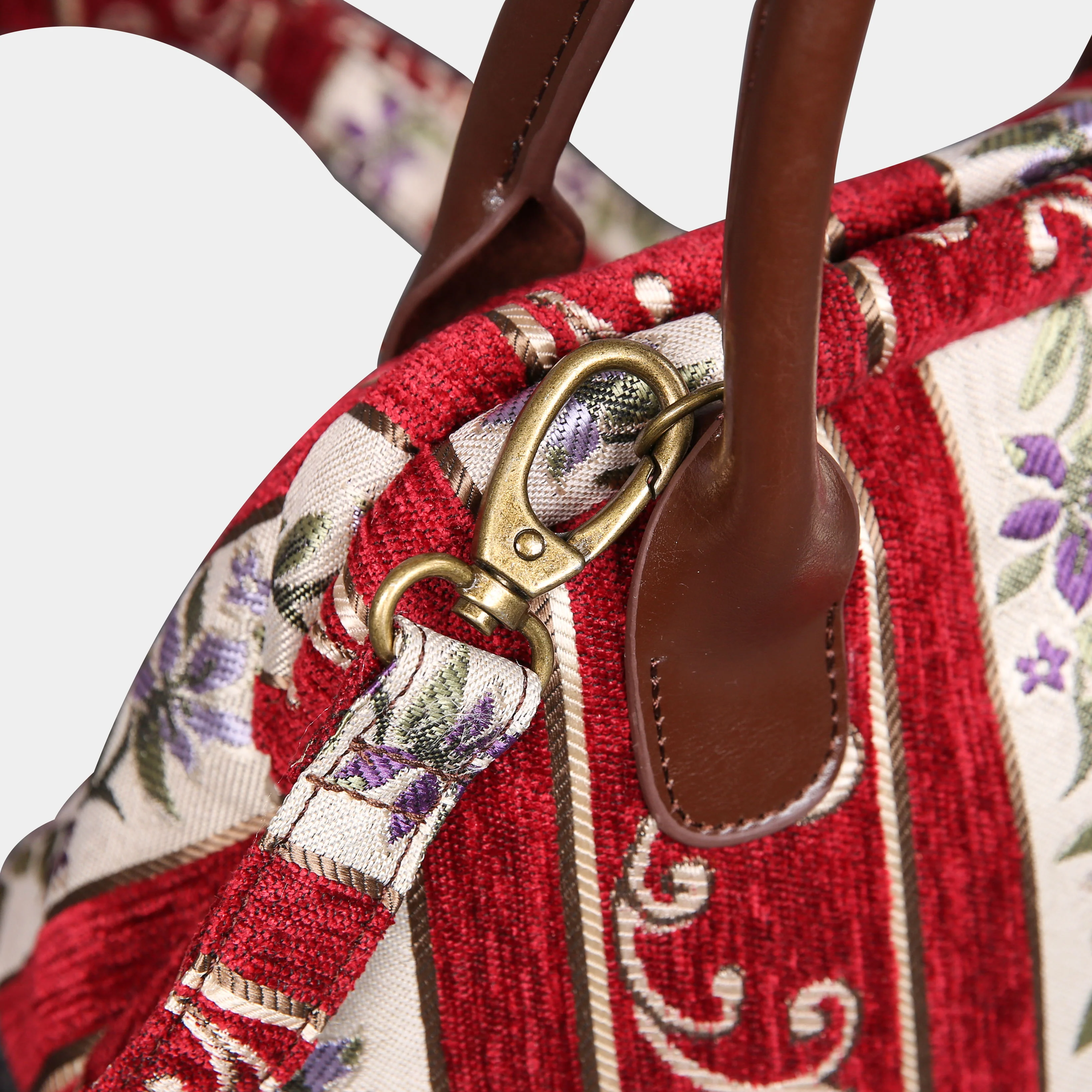 Victorian Strips Red Carpet Satchel - Image 4