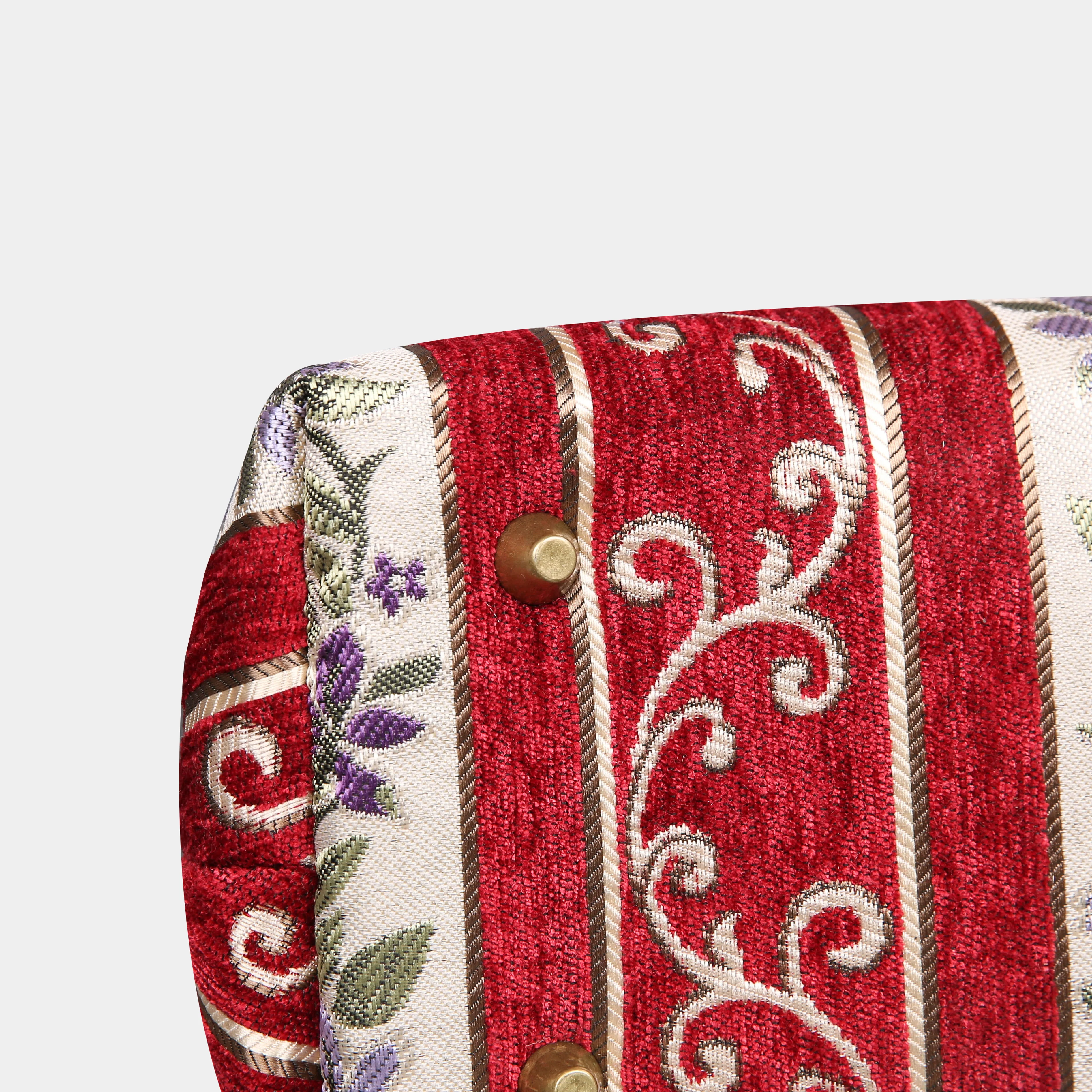 Victorian Strips Red Carpet Satchel - Image 5