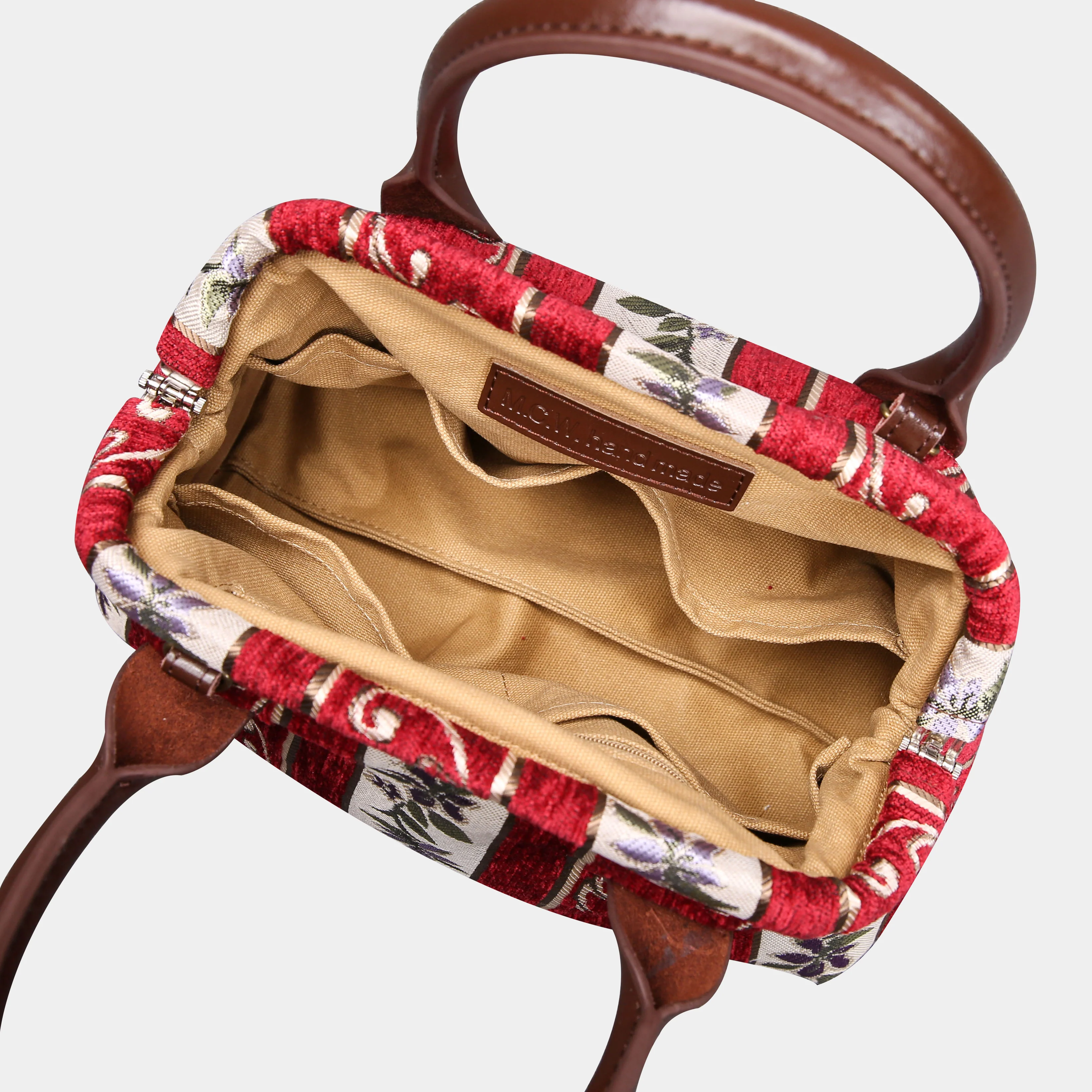 Victorian Strips Red Carpet Satchel - Image 6