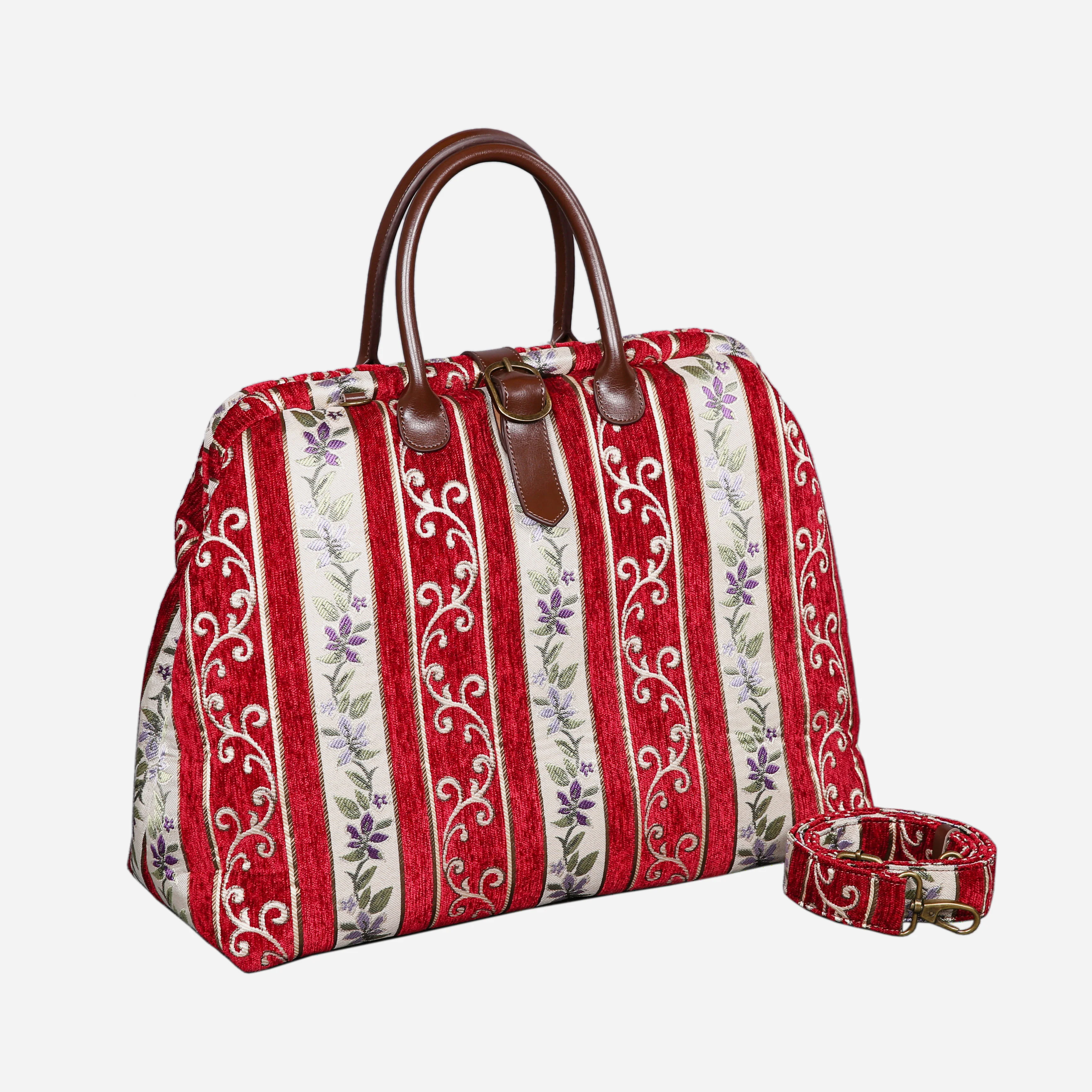 Victorian Strips Red Mary Poppins Weekender - Image 2