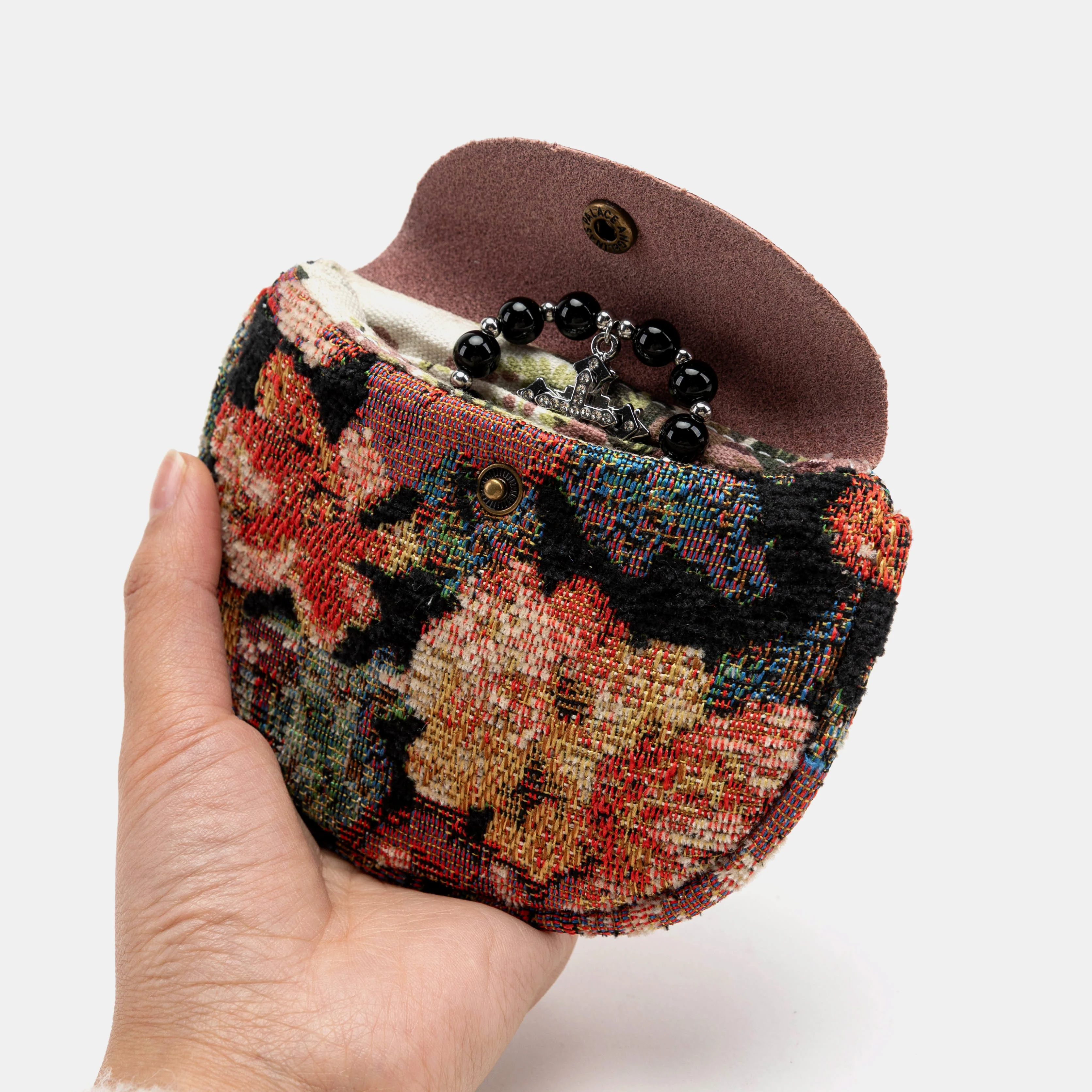 Floral Rose Rosary Bag - Image 5