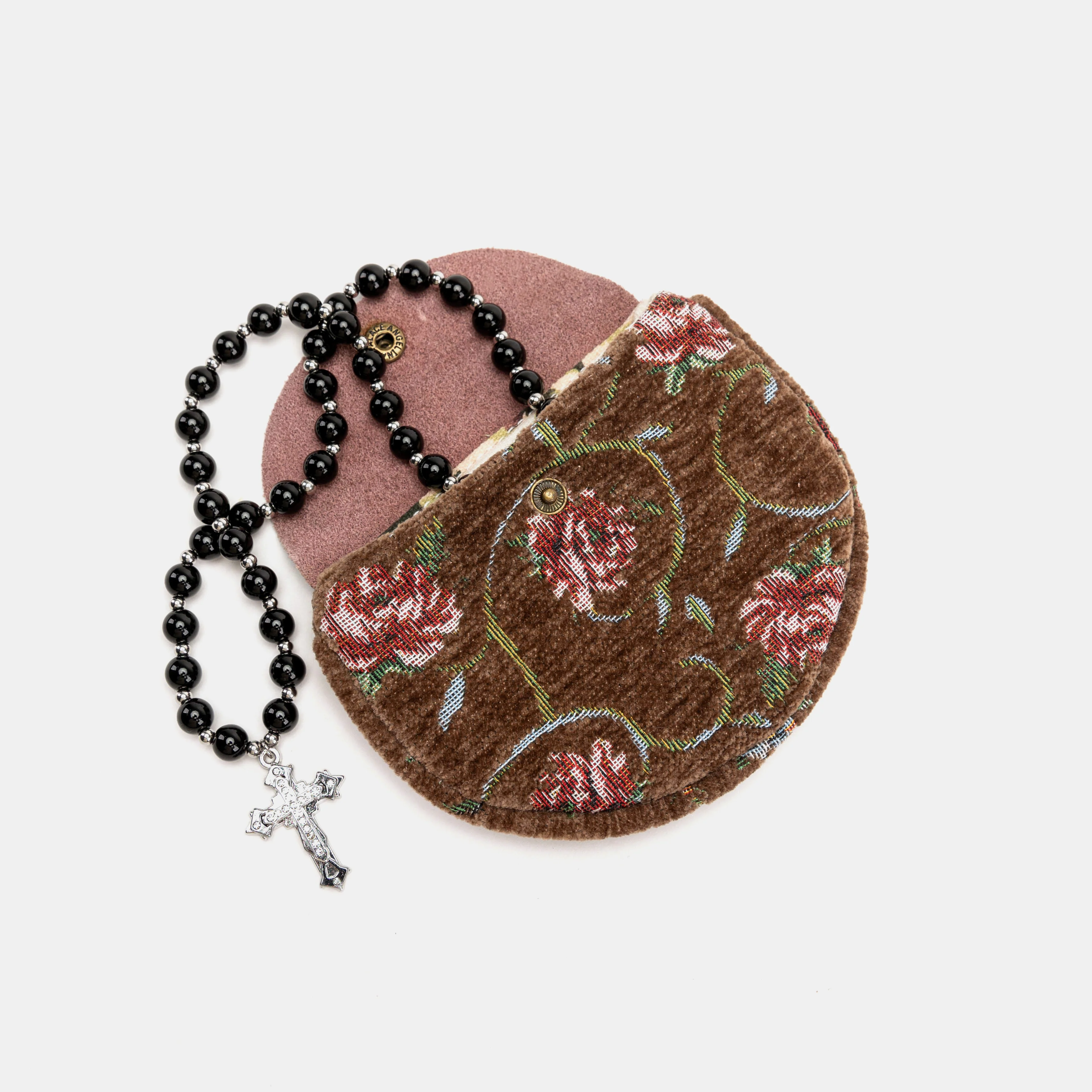 Rose Series Coffee Rosary Bag - Image 2