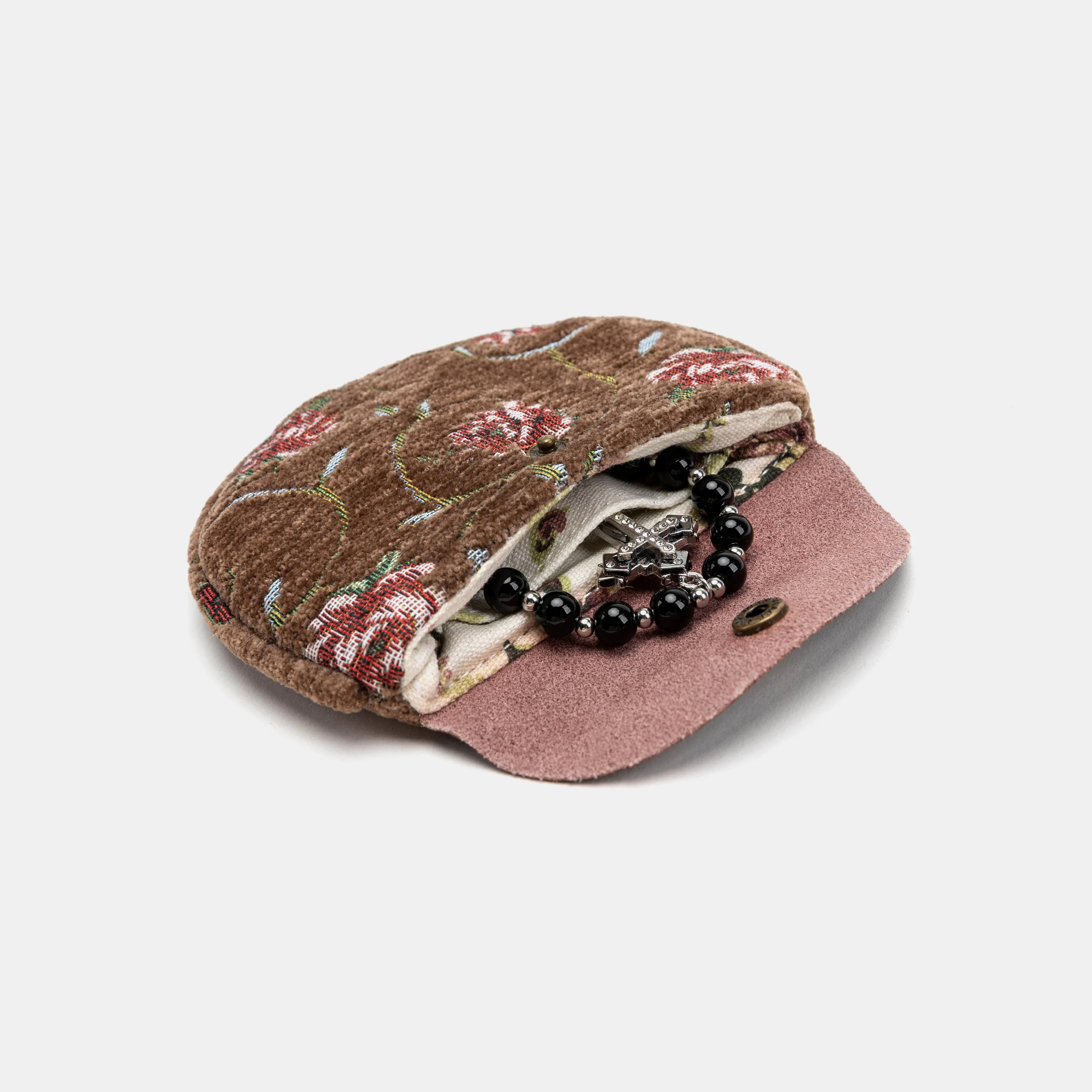 Rose Series Coffee Rosary Bag - Image 3
