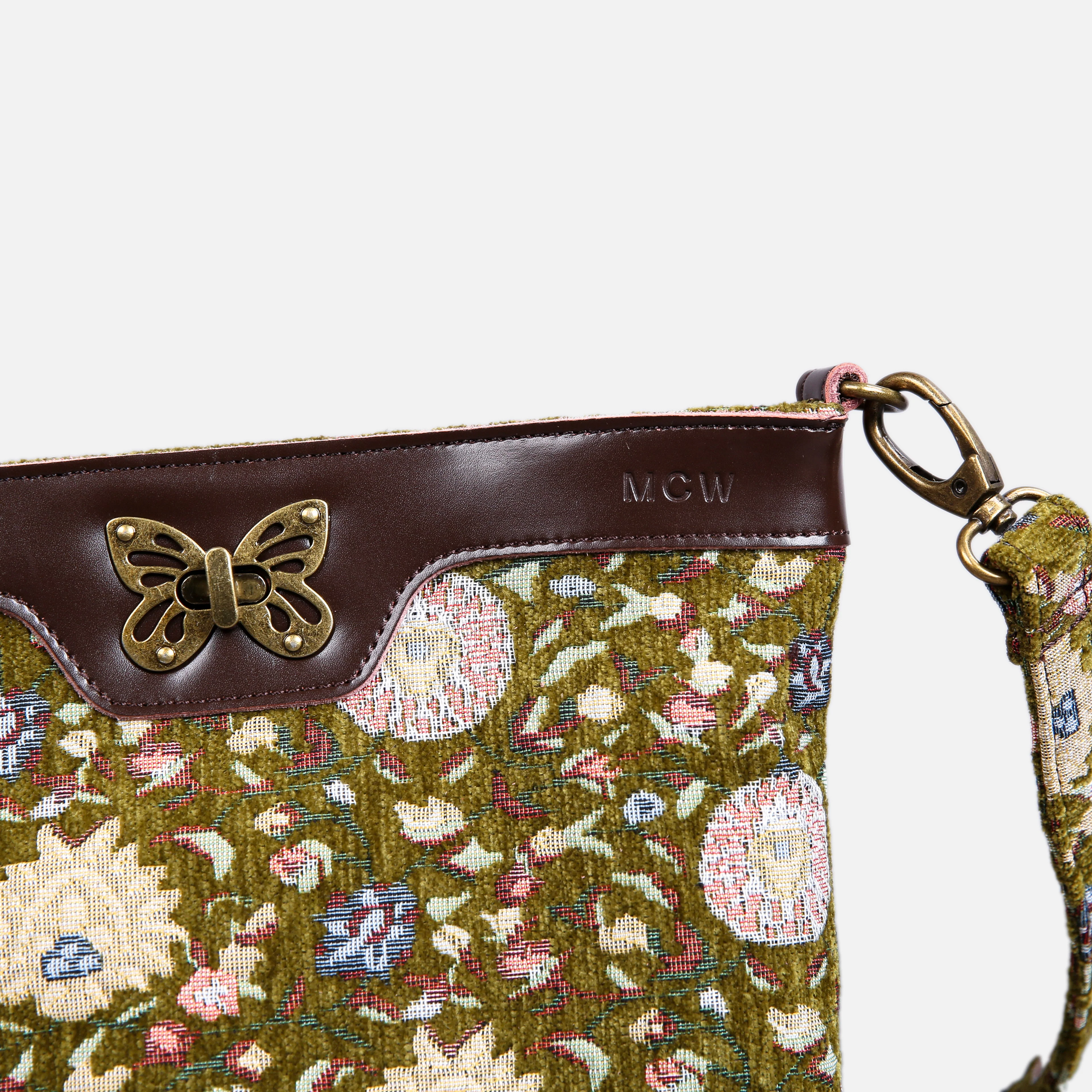 Oriental Avocado Butterfly Crossbody Bag - Image 6