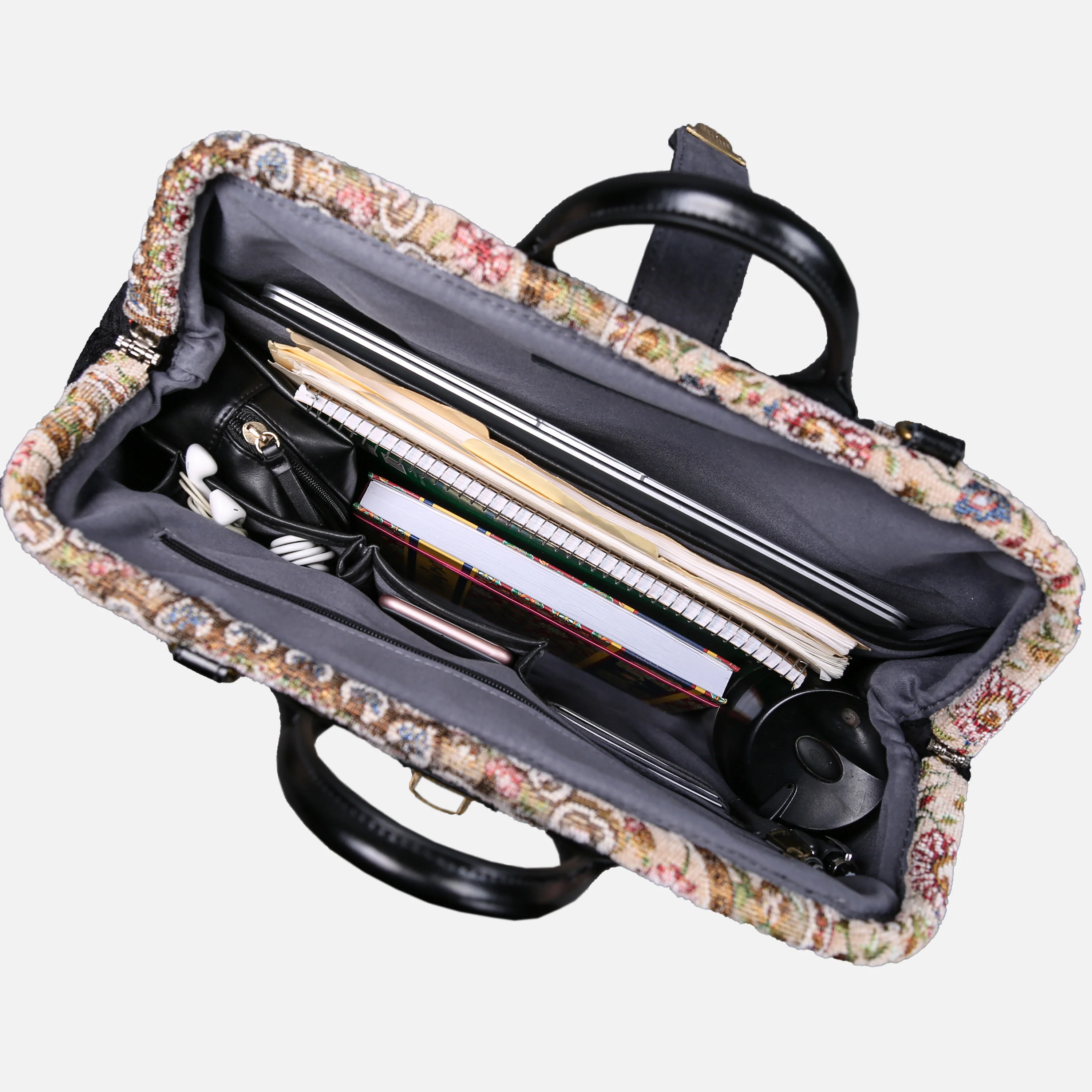 Oriental Beige Laptop Work Bag - Image 6