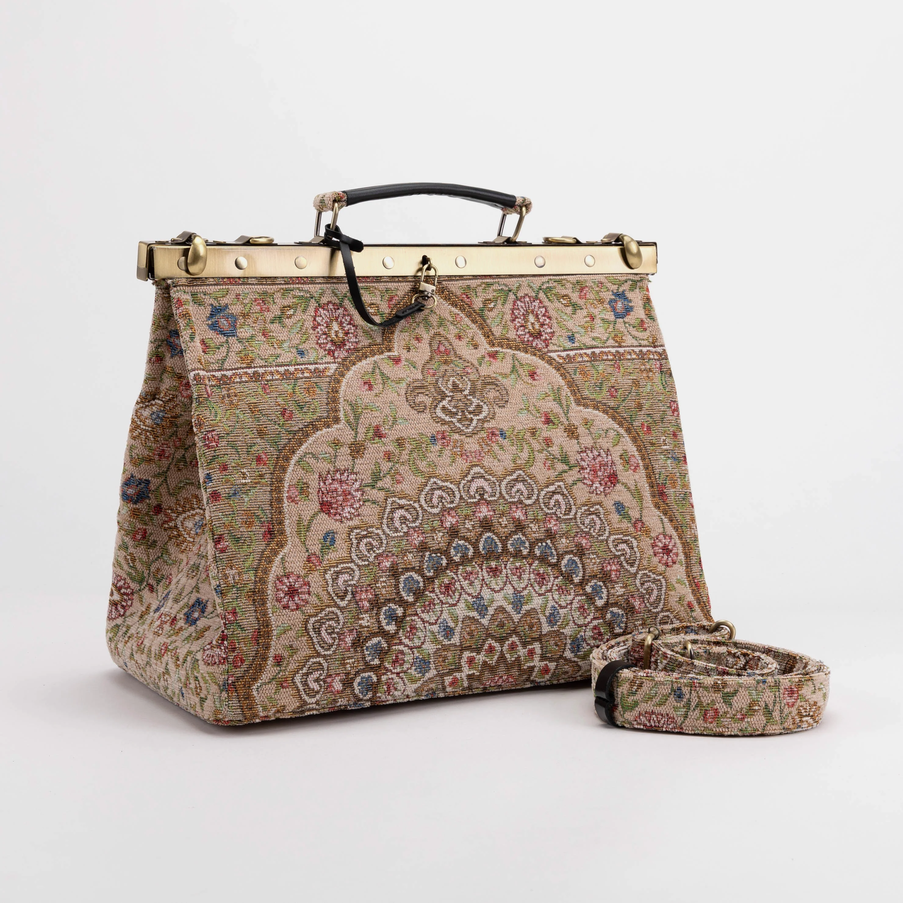 Oriental Beige Celine Carpet Gladstone Bag
