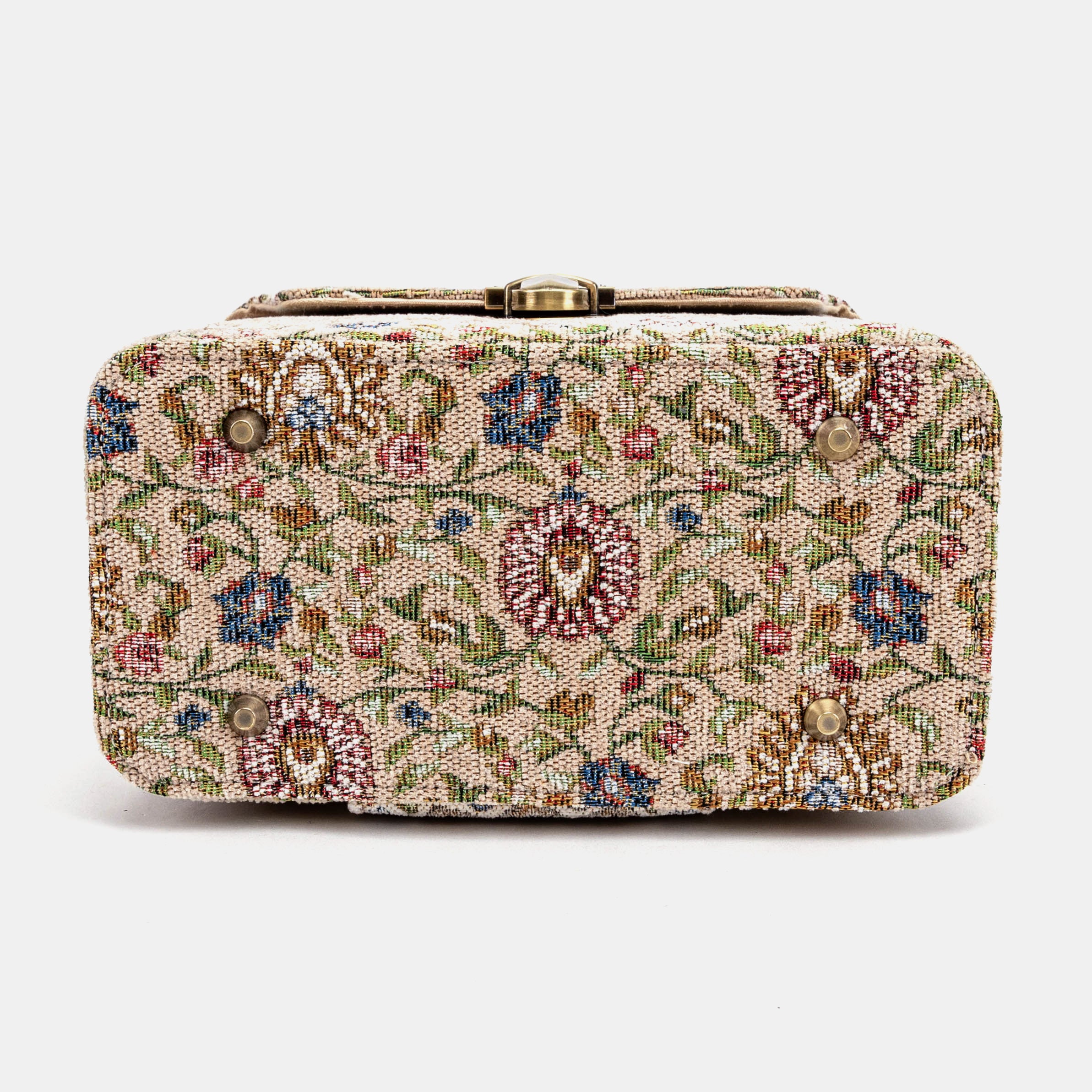 Oriental Beige Clara Medium Train Case Purse - Image 7