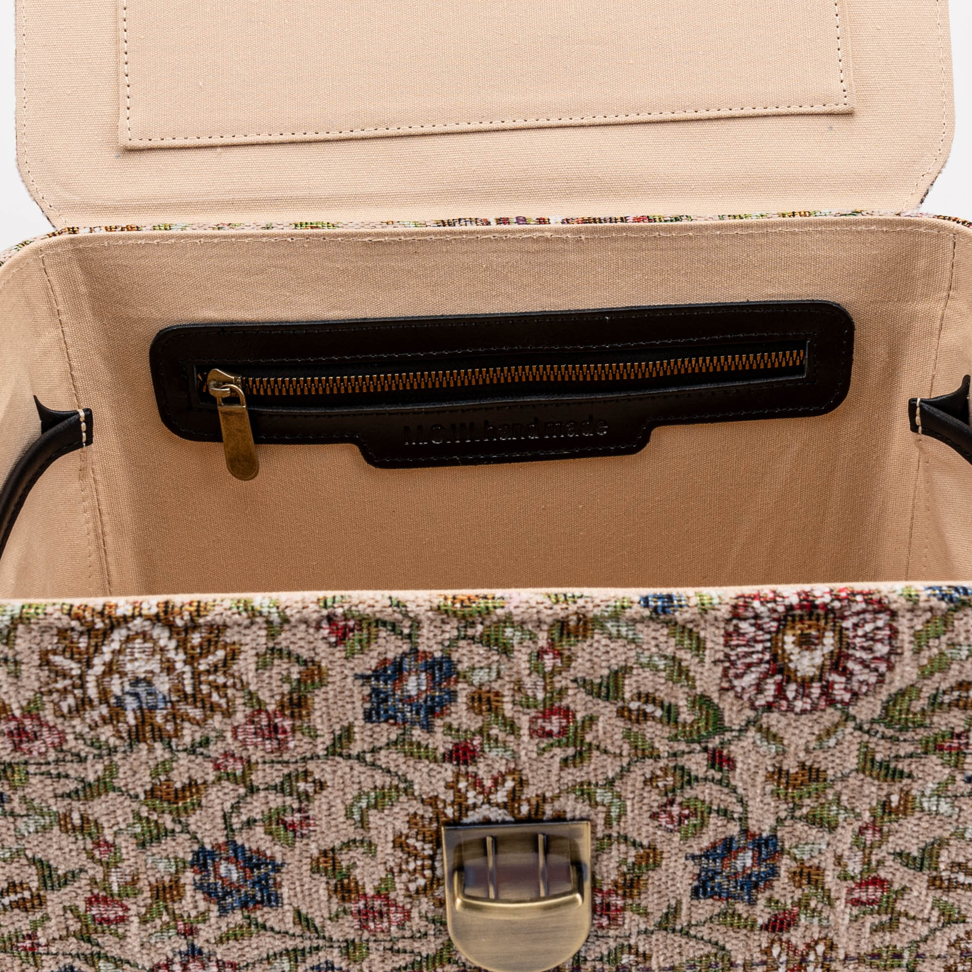 Oriental Beige Josephine Large Train Case - Image 10