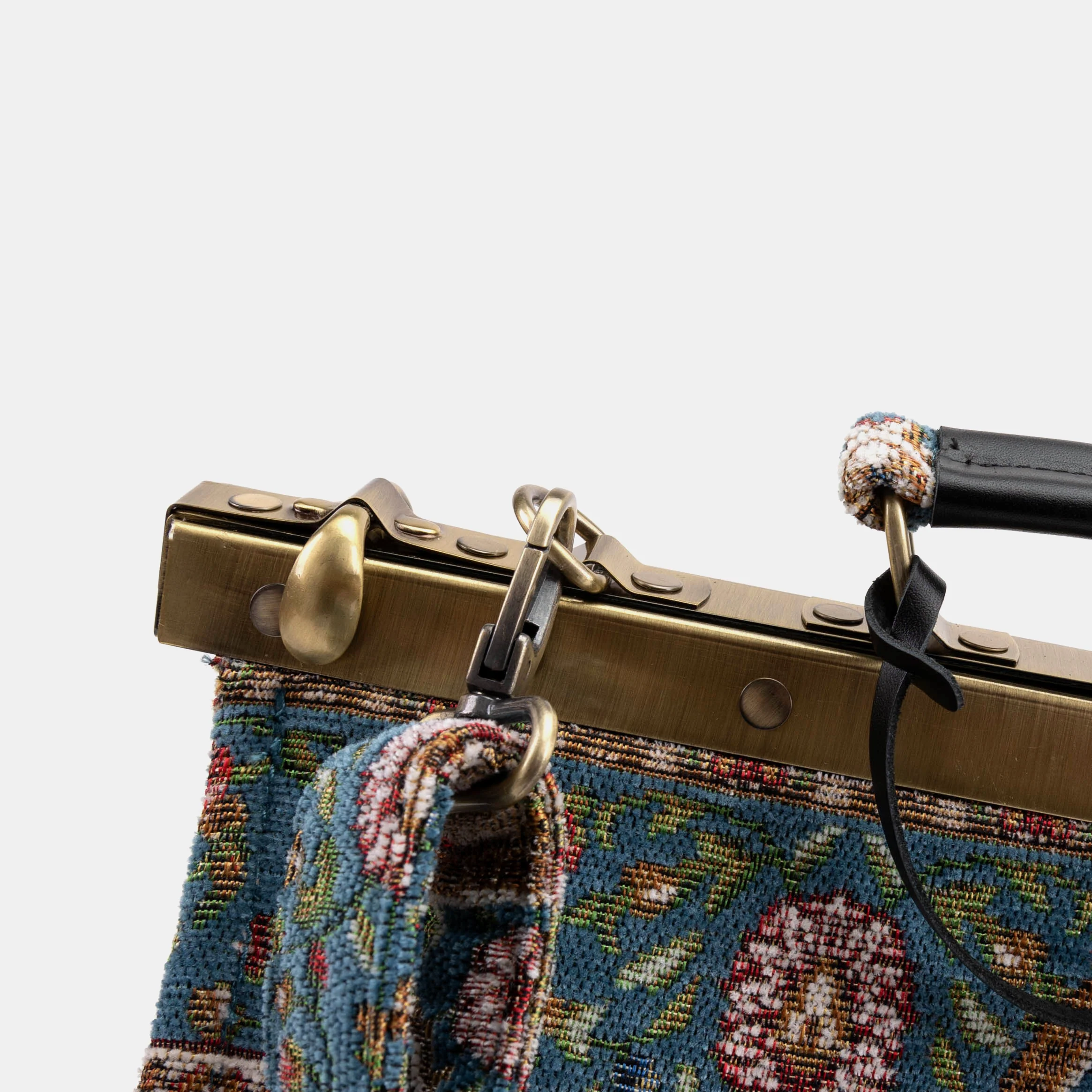 Oriental Blue Celine Carpet Gladstone Bag - Image 7