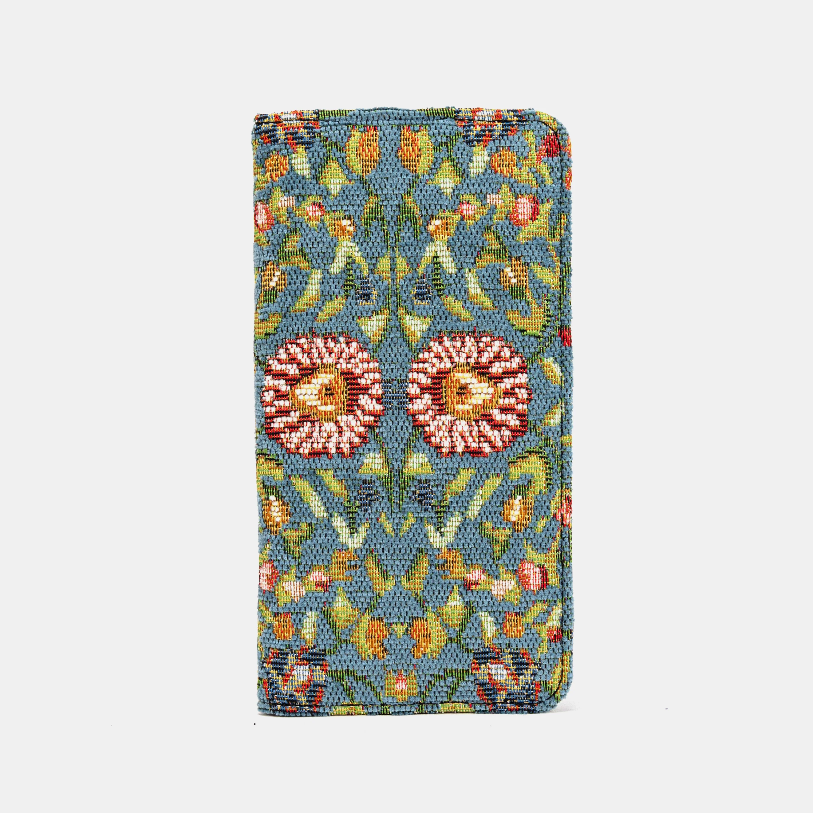 Oriental Blue Checkbook Cover