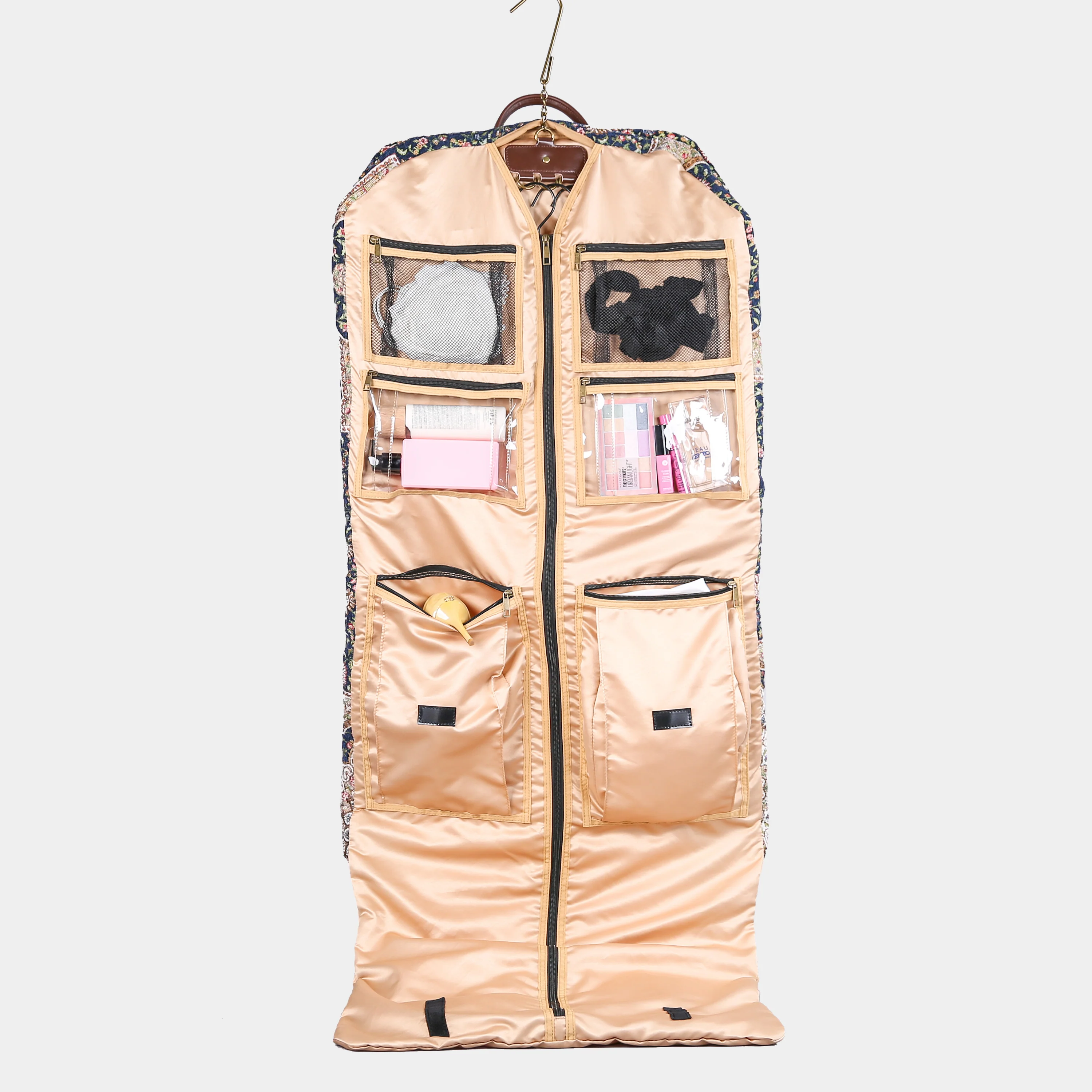 Oriental Navy Carpet Garment Bag - Image 3