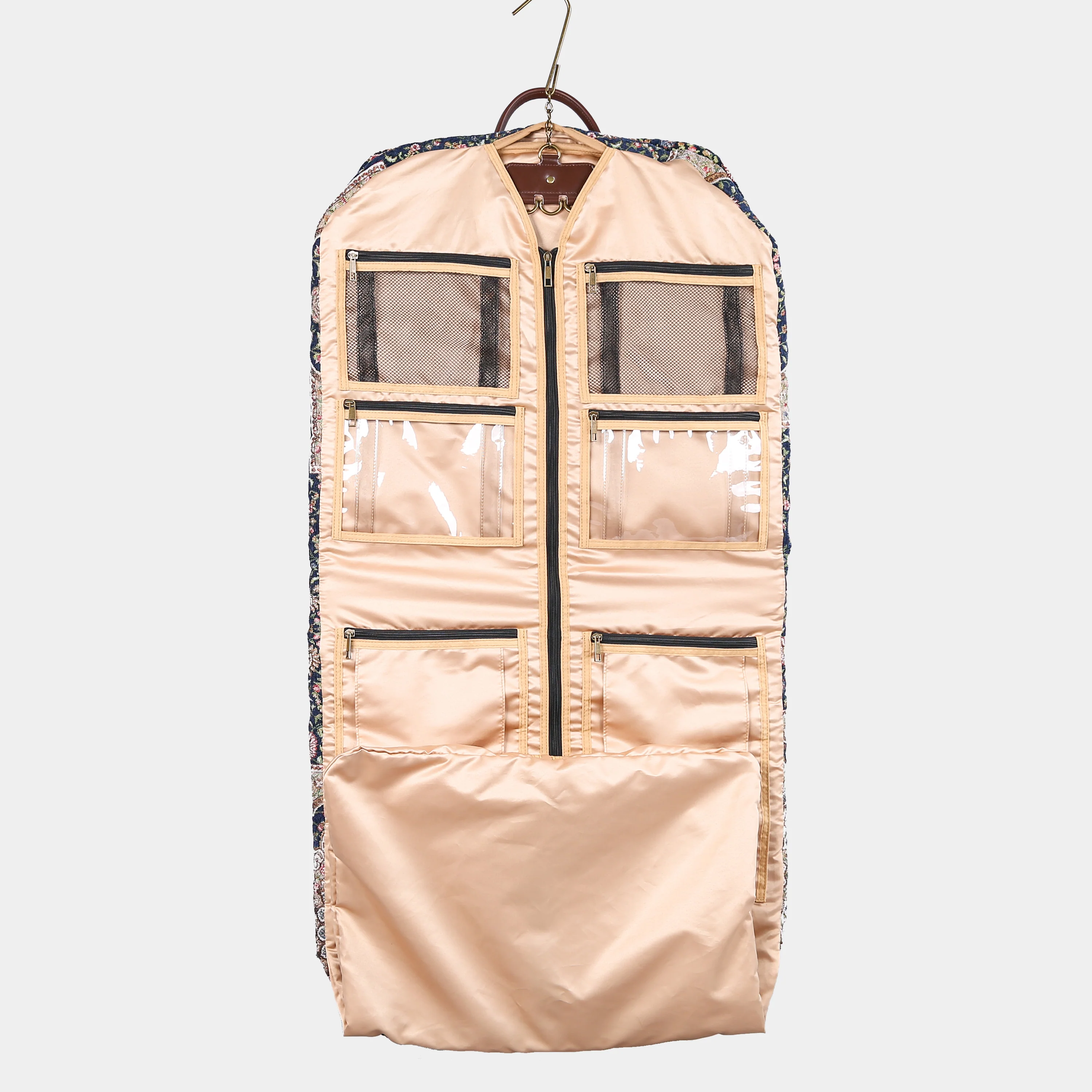 Oriental Navy Carpet Garment Bag - Image 4