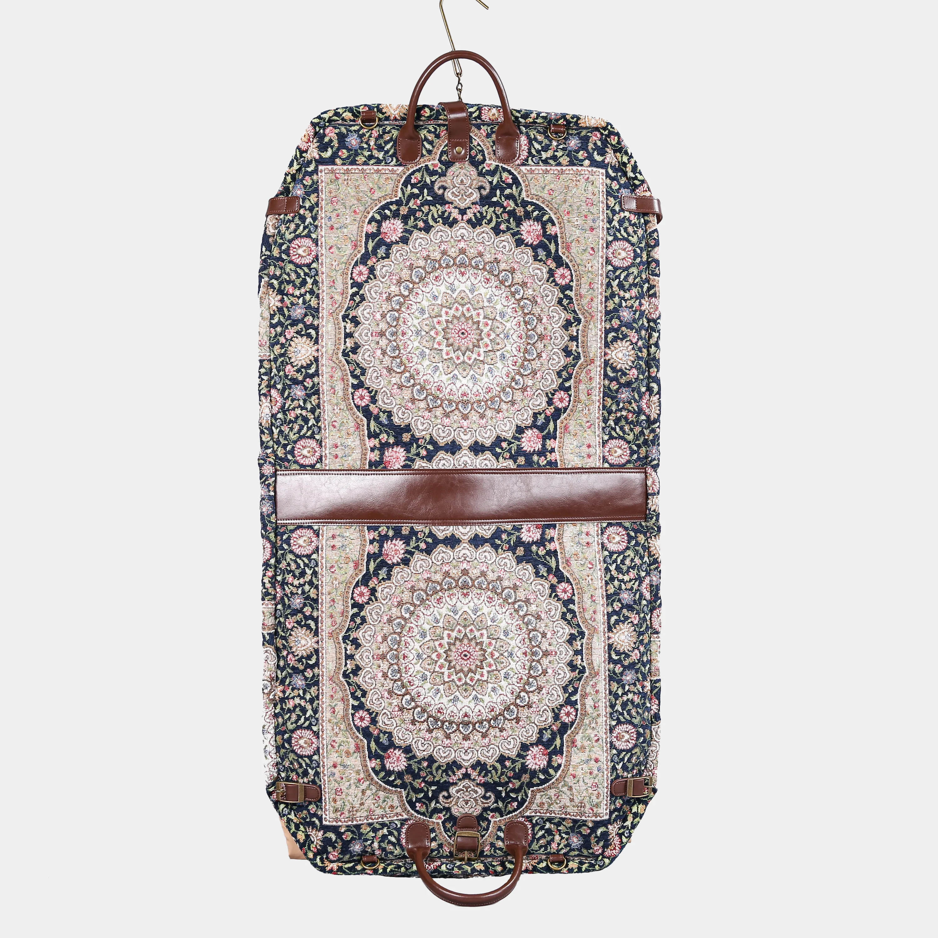 Oriental Navy Carpet Garment Bag - Image 7