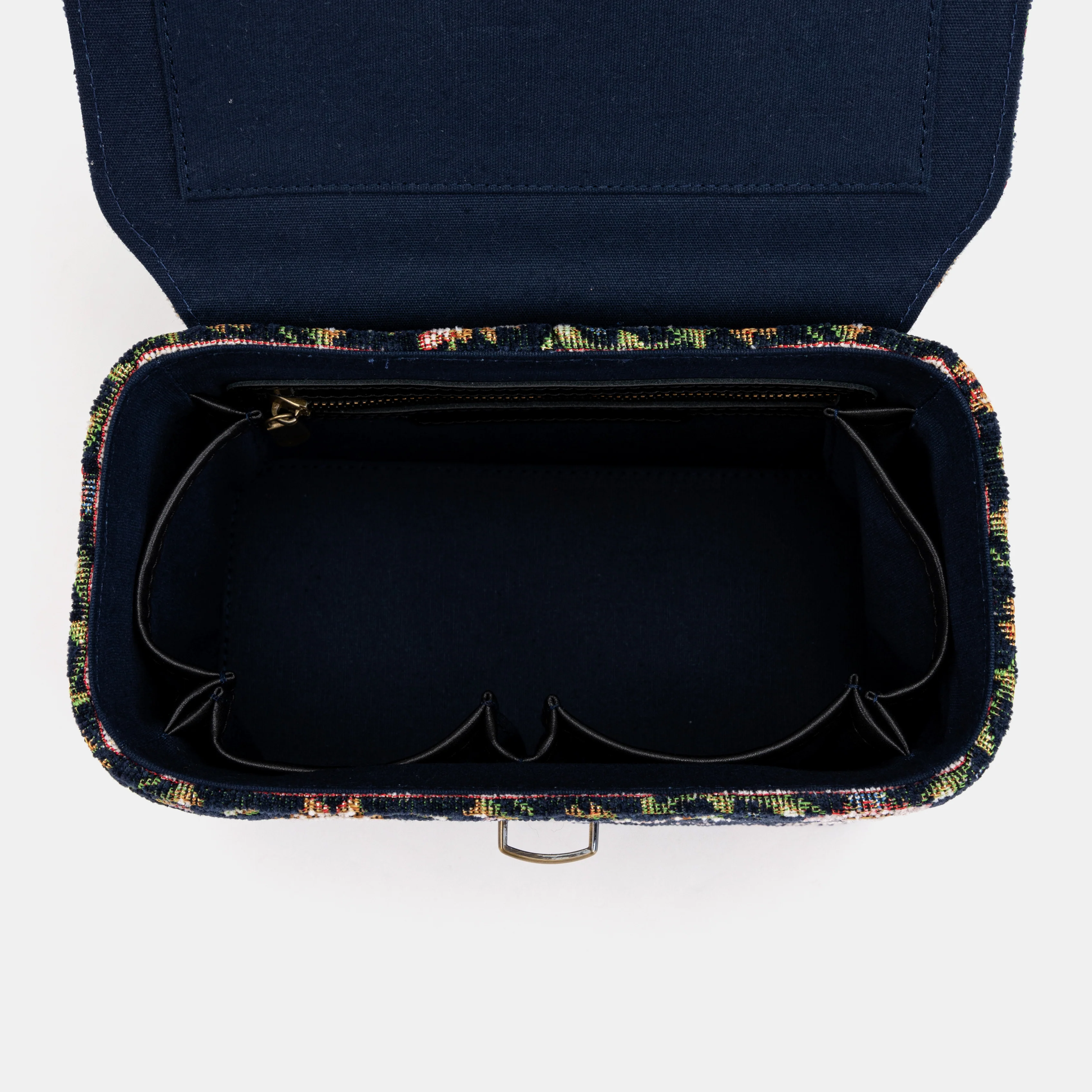 Oriental Navy Clara Medium Train Case Purse - Image 4