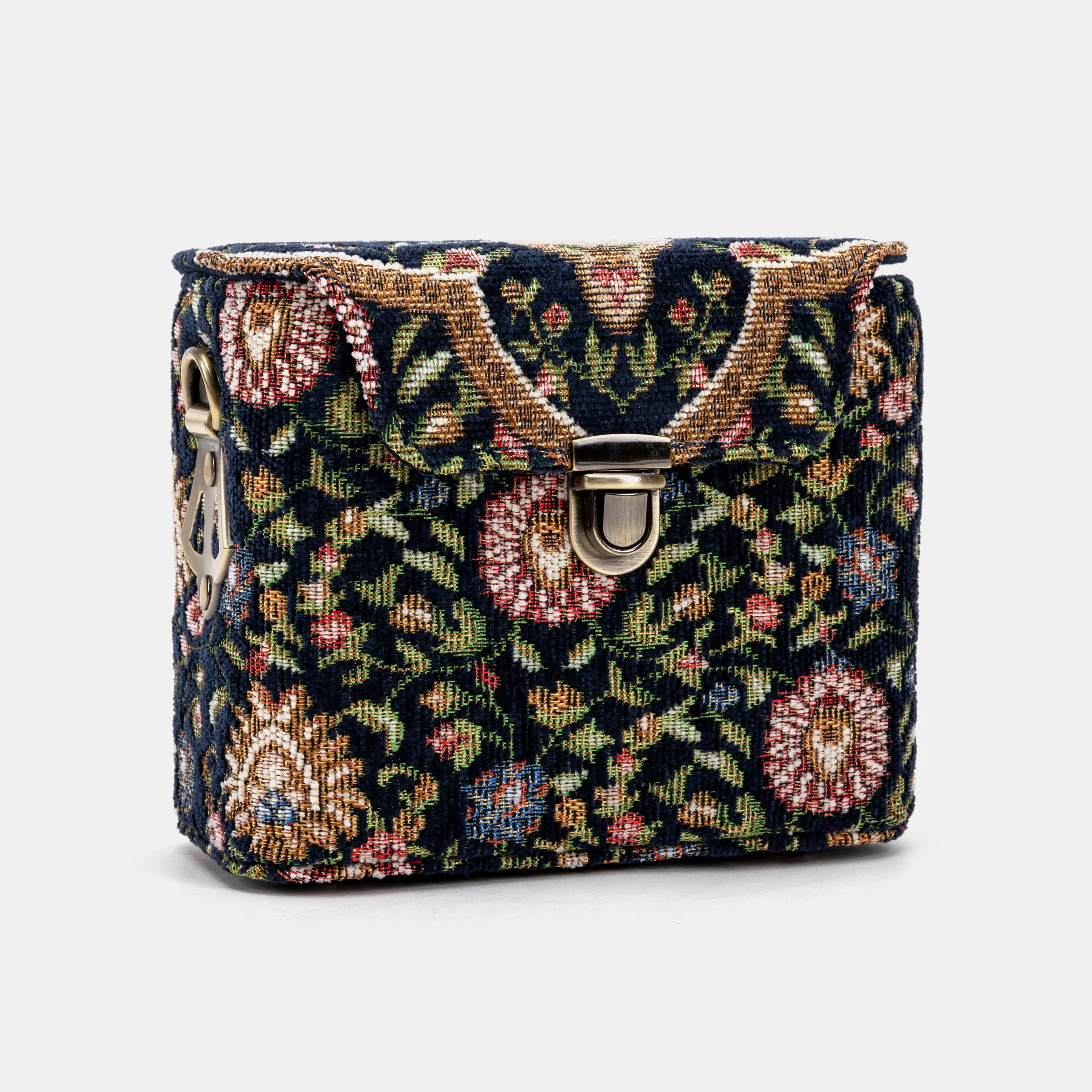 Oriental Navy Emma Small Train Case Crossbody - Image 4