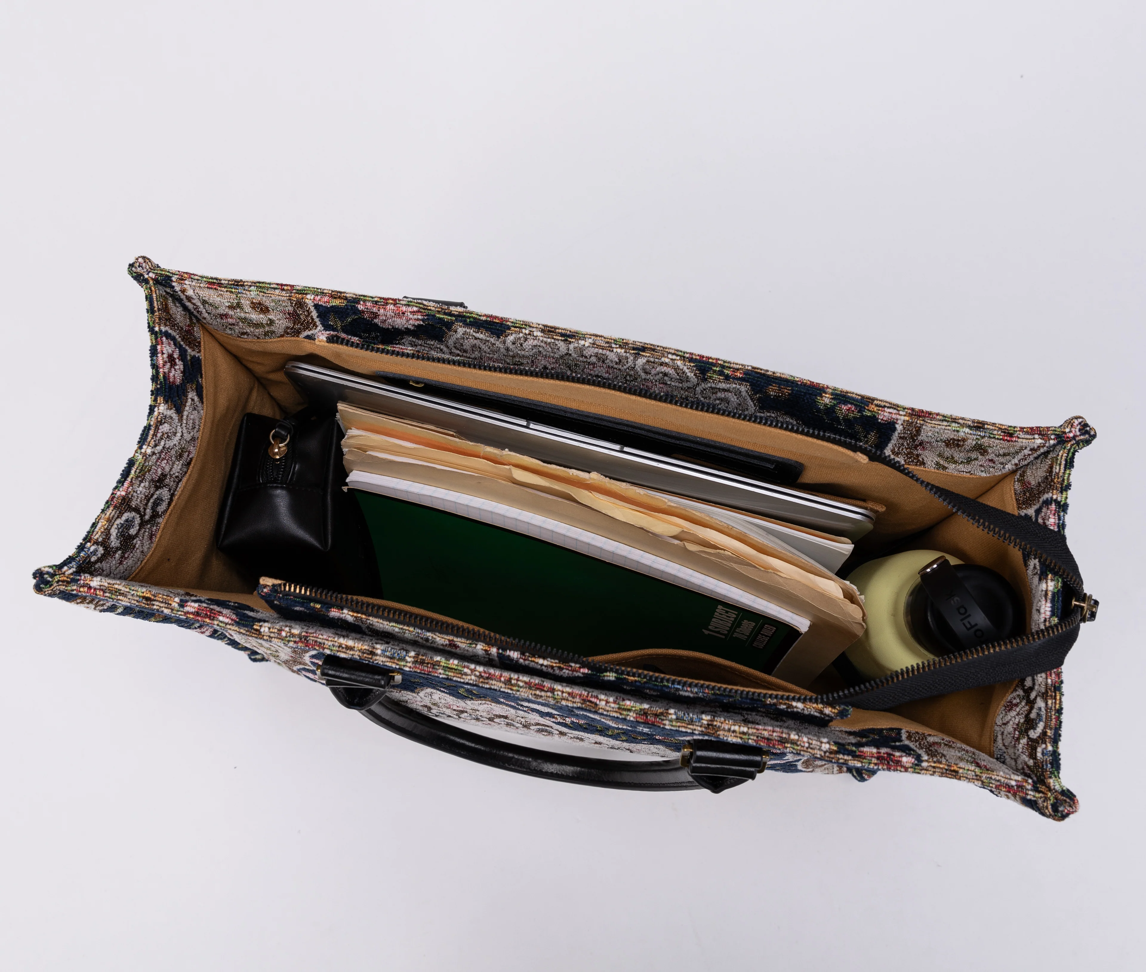 Oriental Navy Laptop Work Tote - Image 5