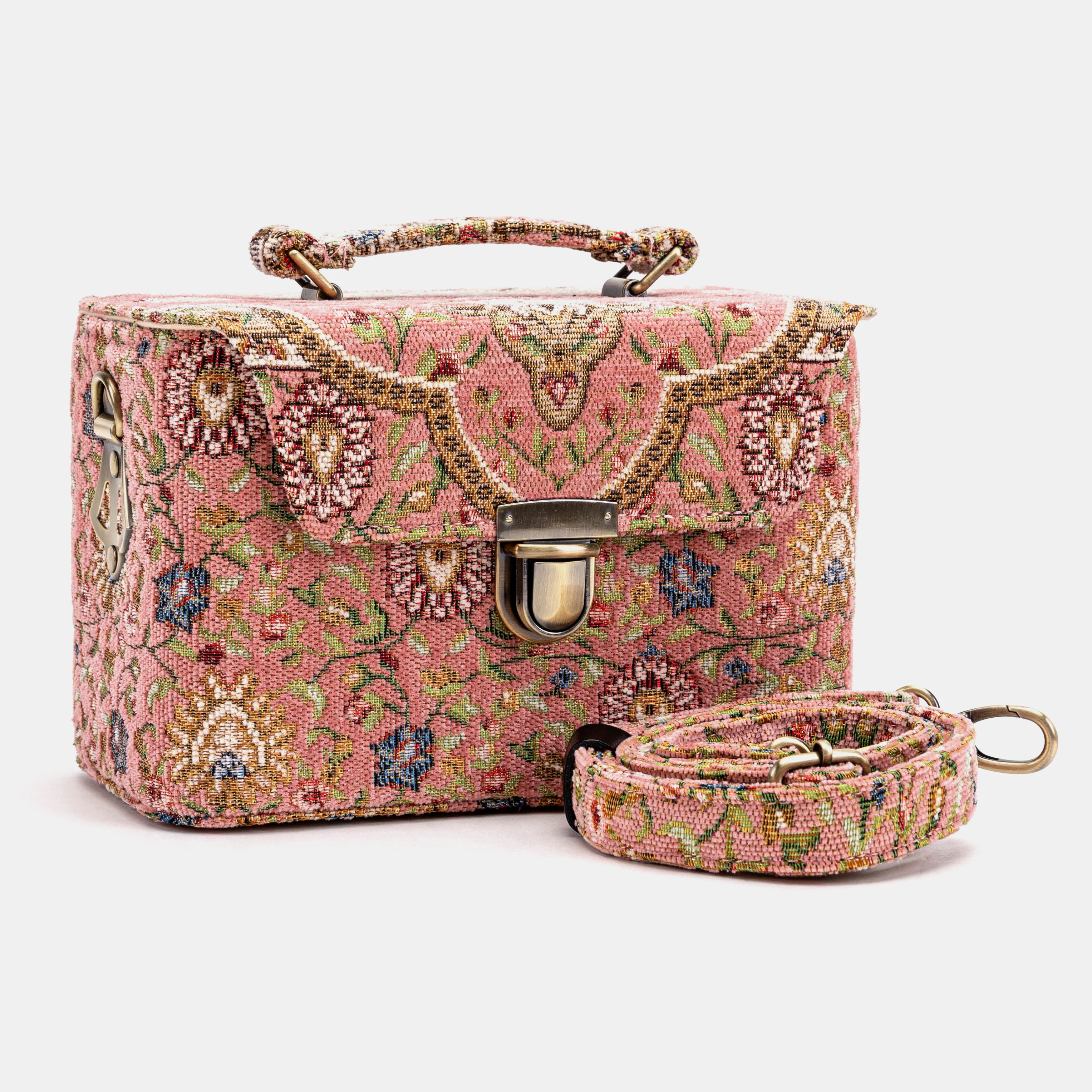 Oriental Pink Clara Medium Train Case Purse