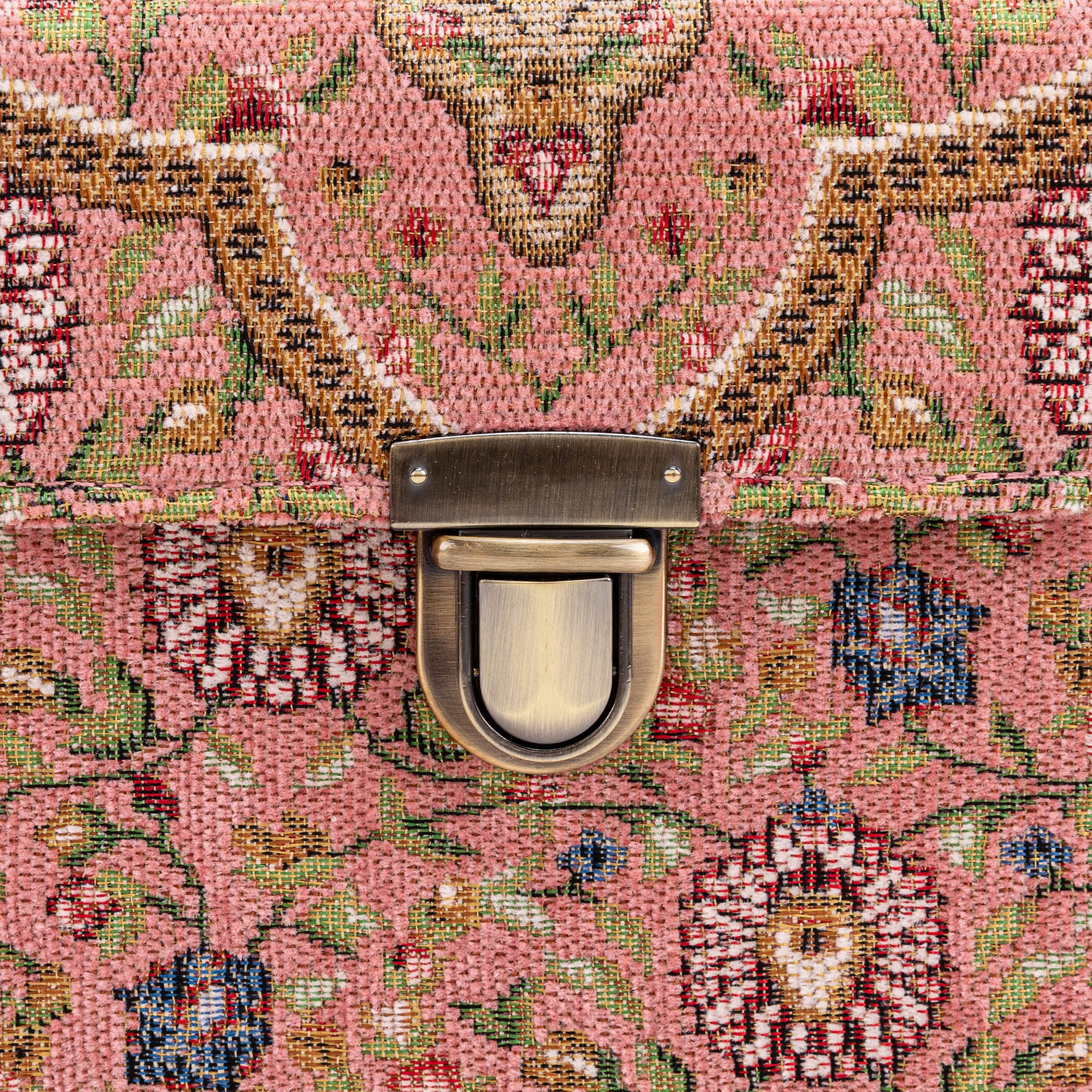 Oriental Pink Clara Medium Train Case Purse - Image 10