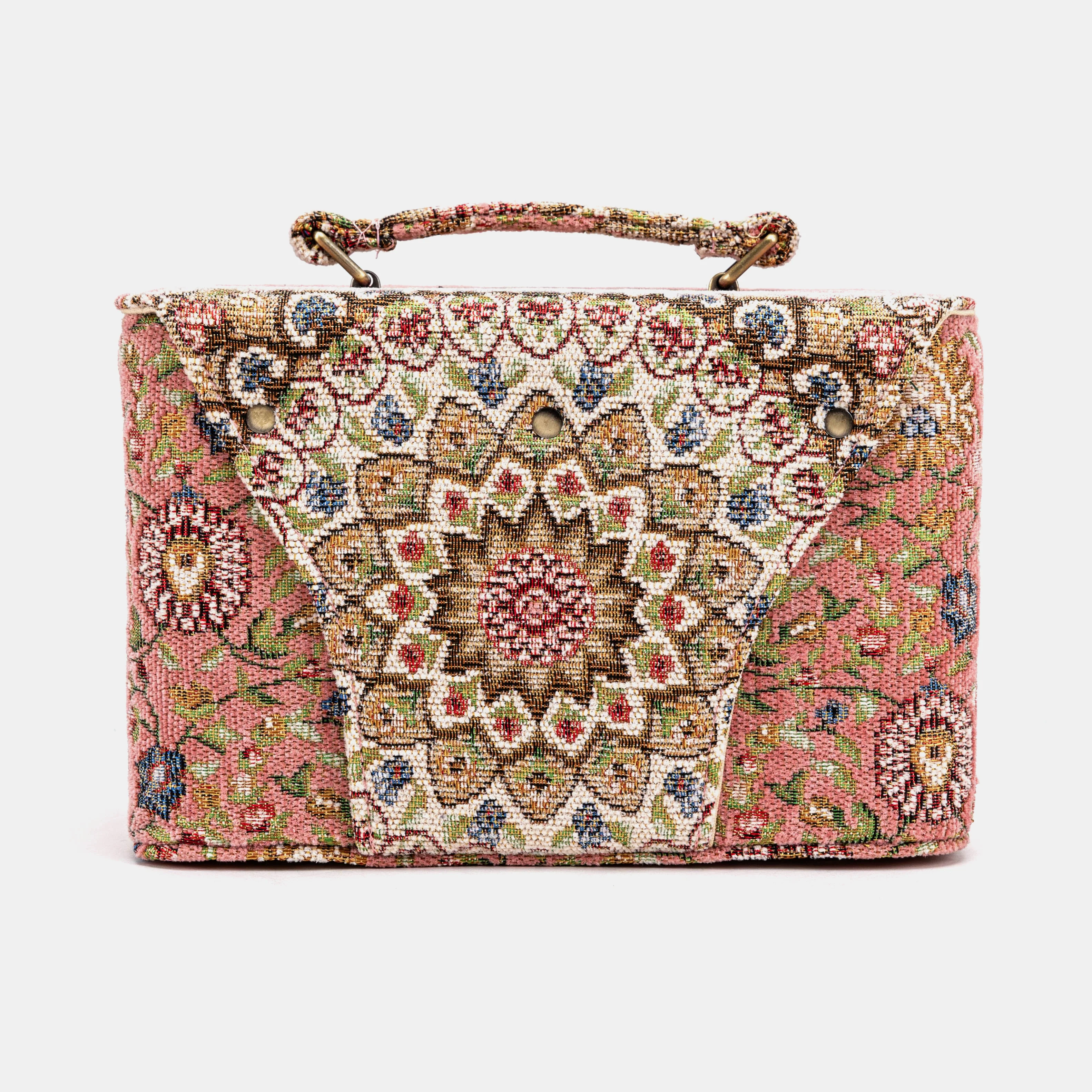 Oriental Pink Clara Medium Train Case Purse - Image 5