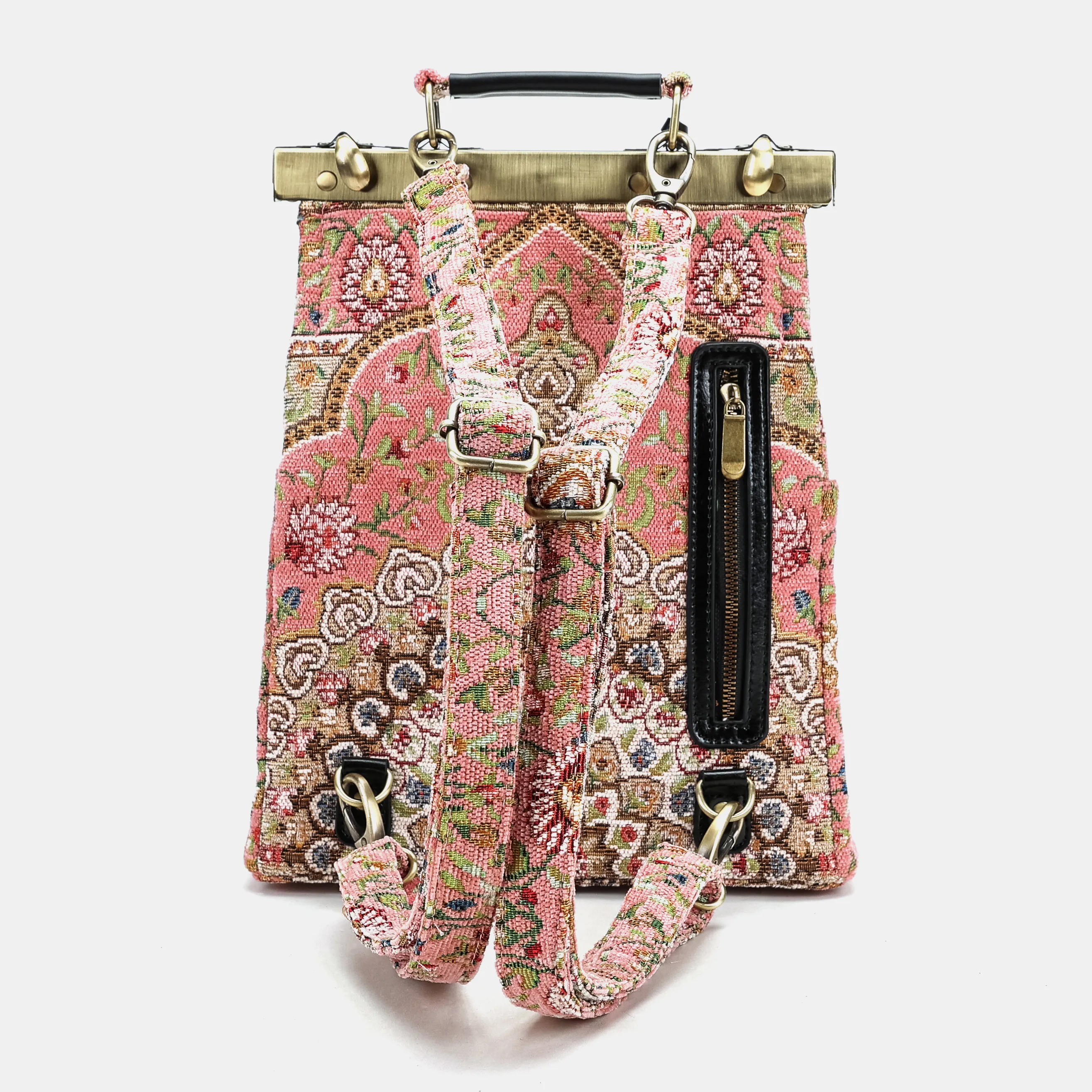 Oriental Pink Helena Carpet Backpack Gladstone Bag - Image 6