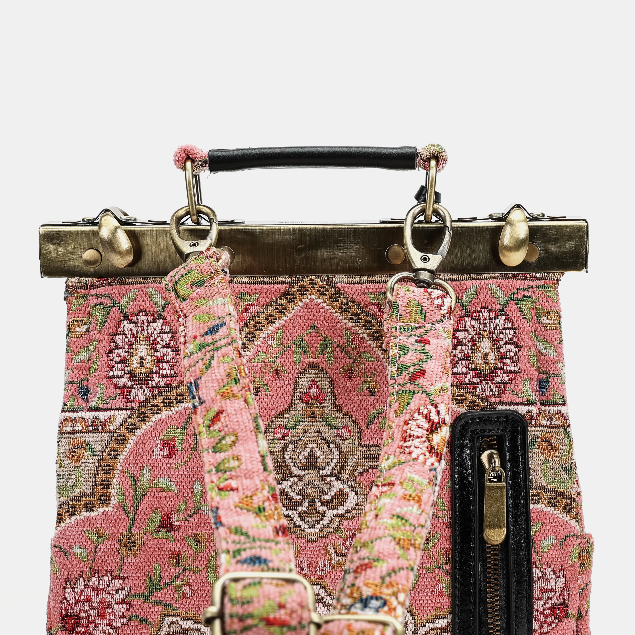 Oriental Pink Helena Carpet Backpack Gladstone Bag - Image 7