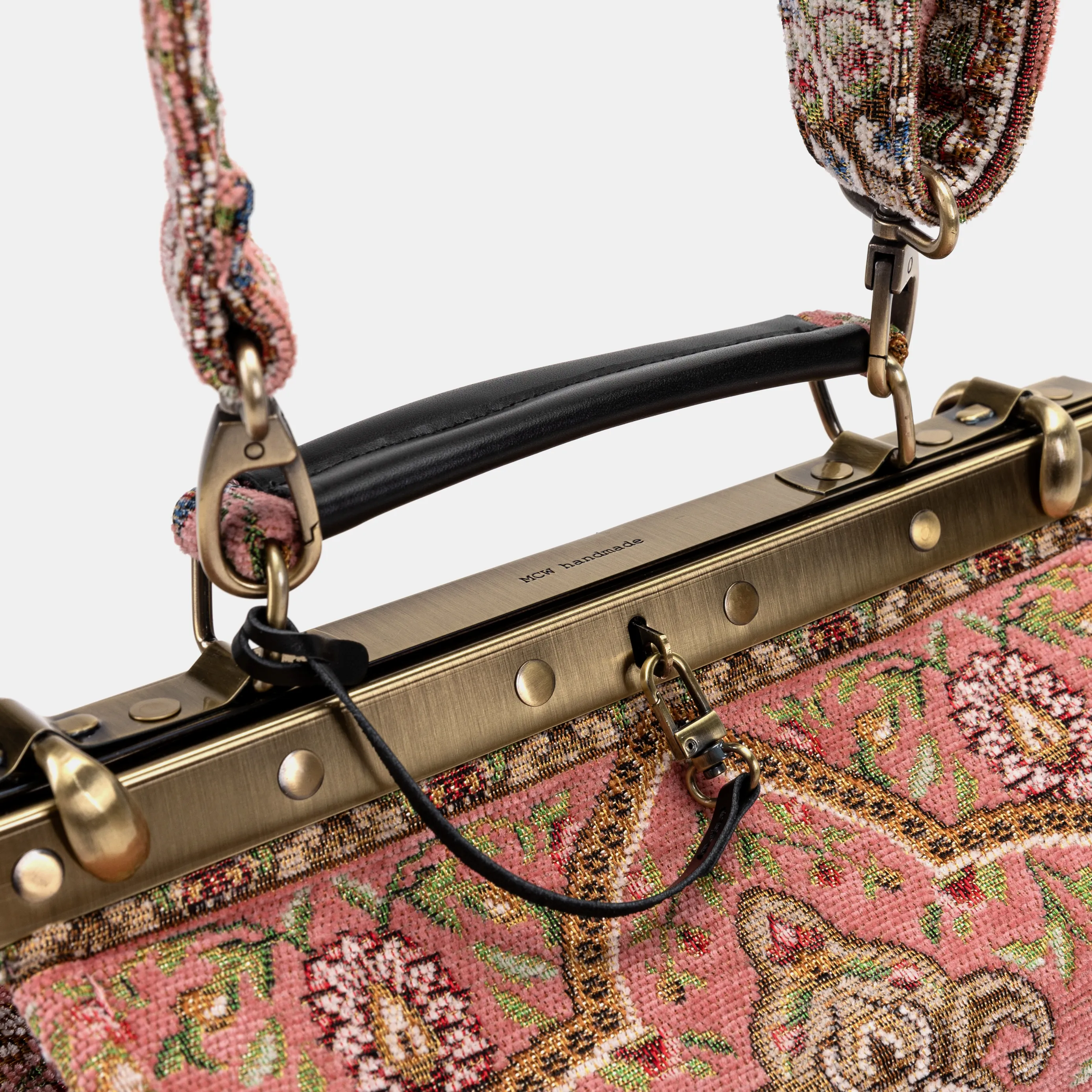 Oriental Pink Vivienne Carpet Purse Gladstone Bag - Image 6