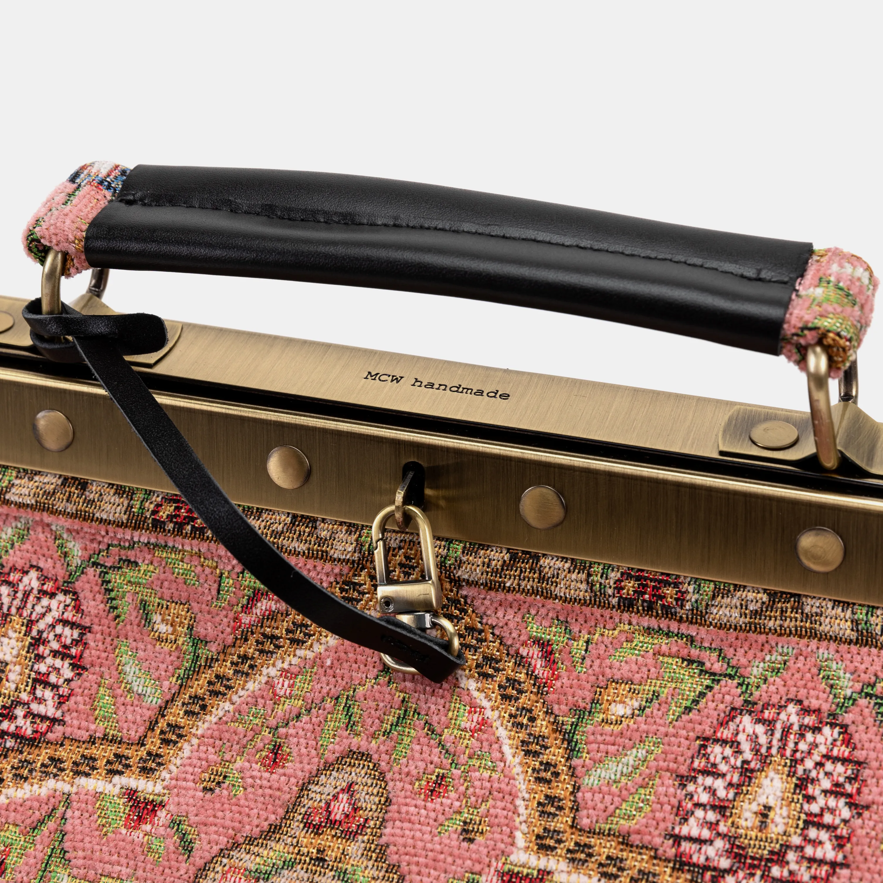 Oriental Pink Vivienne Carpet Purse Gladstone Bag - Image 7