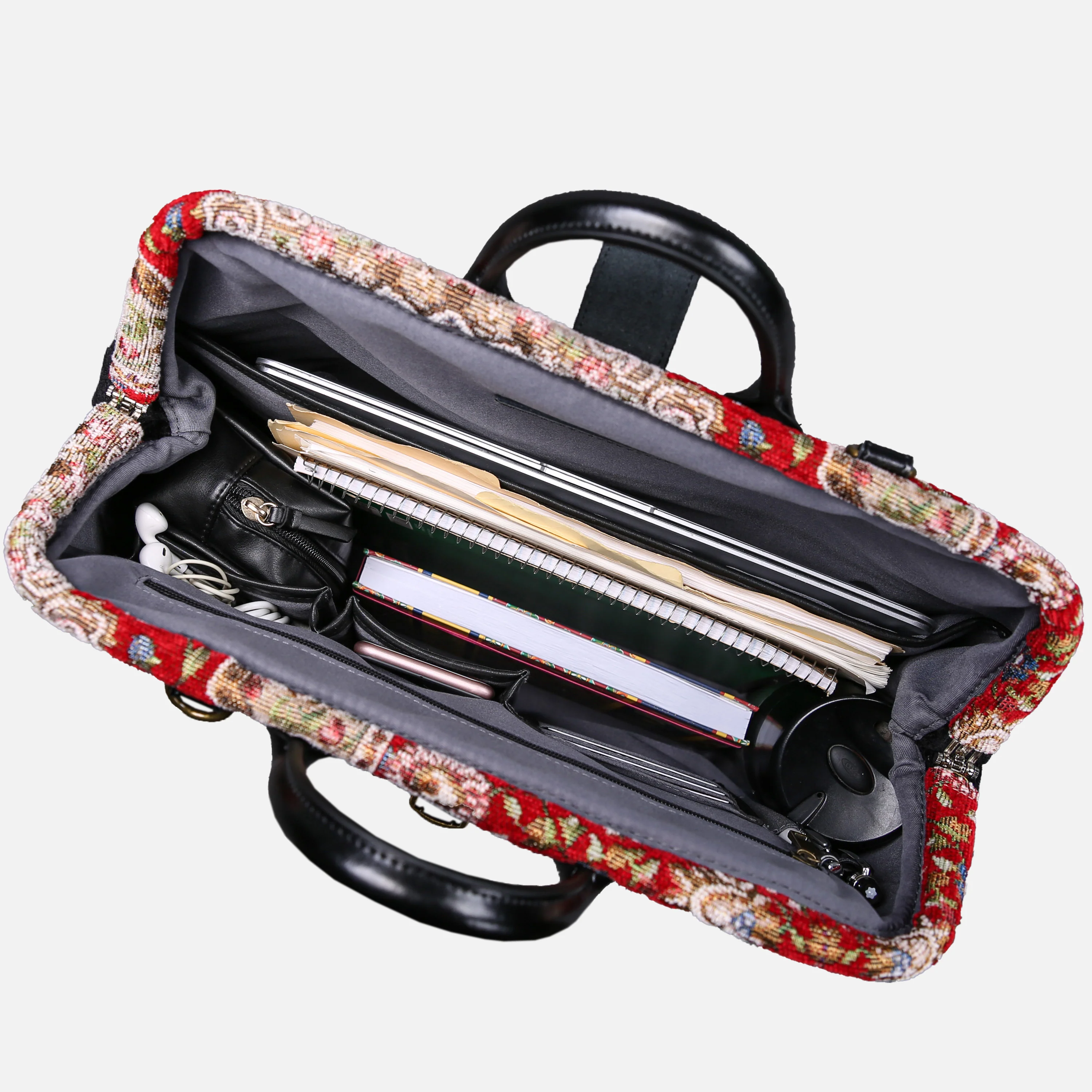 Oriental Red Laptop Work Bag - Image 6