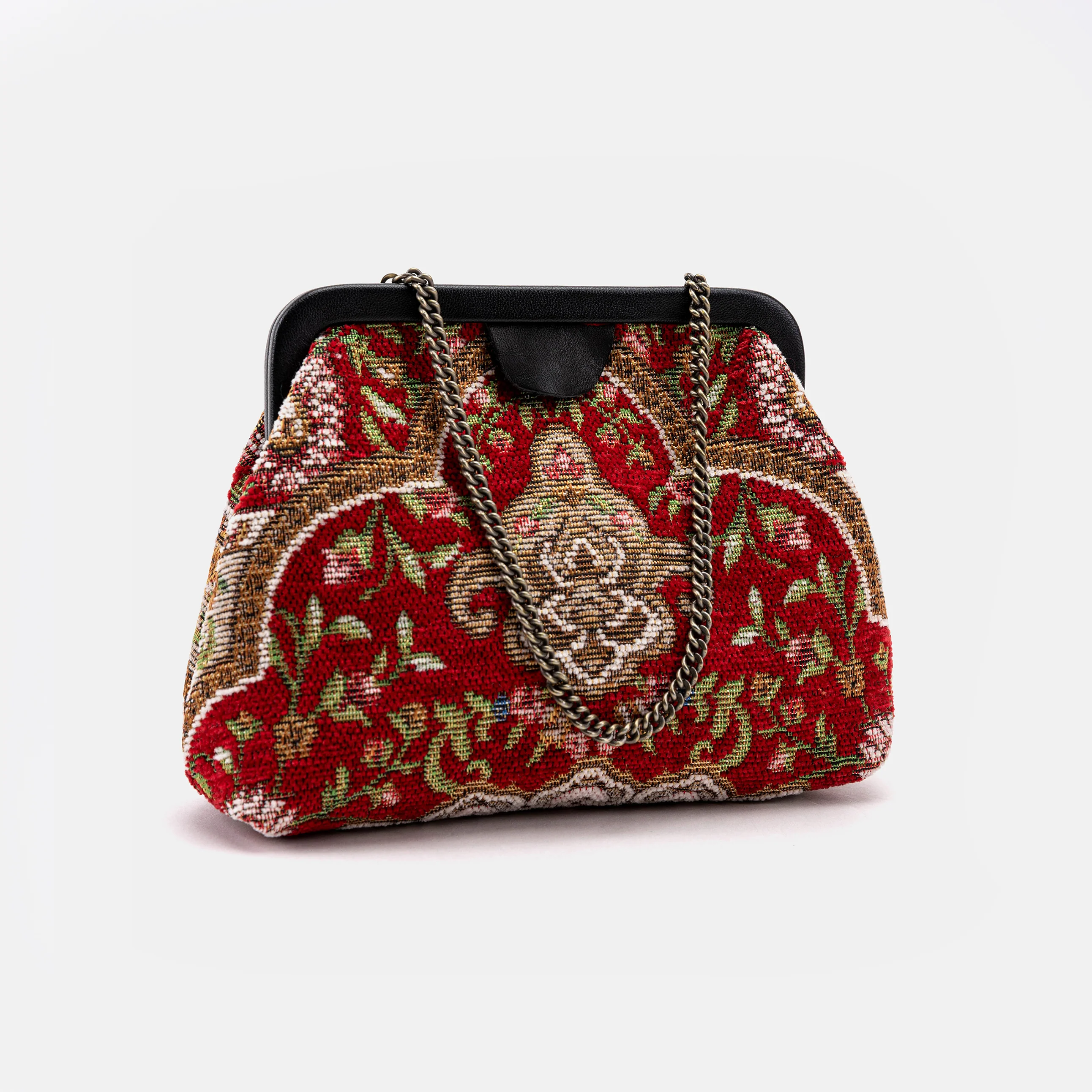 Oriental Red Alma Clutch