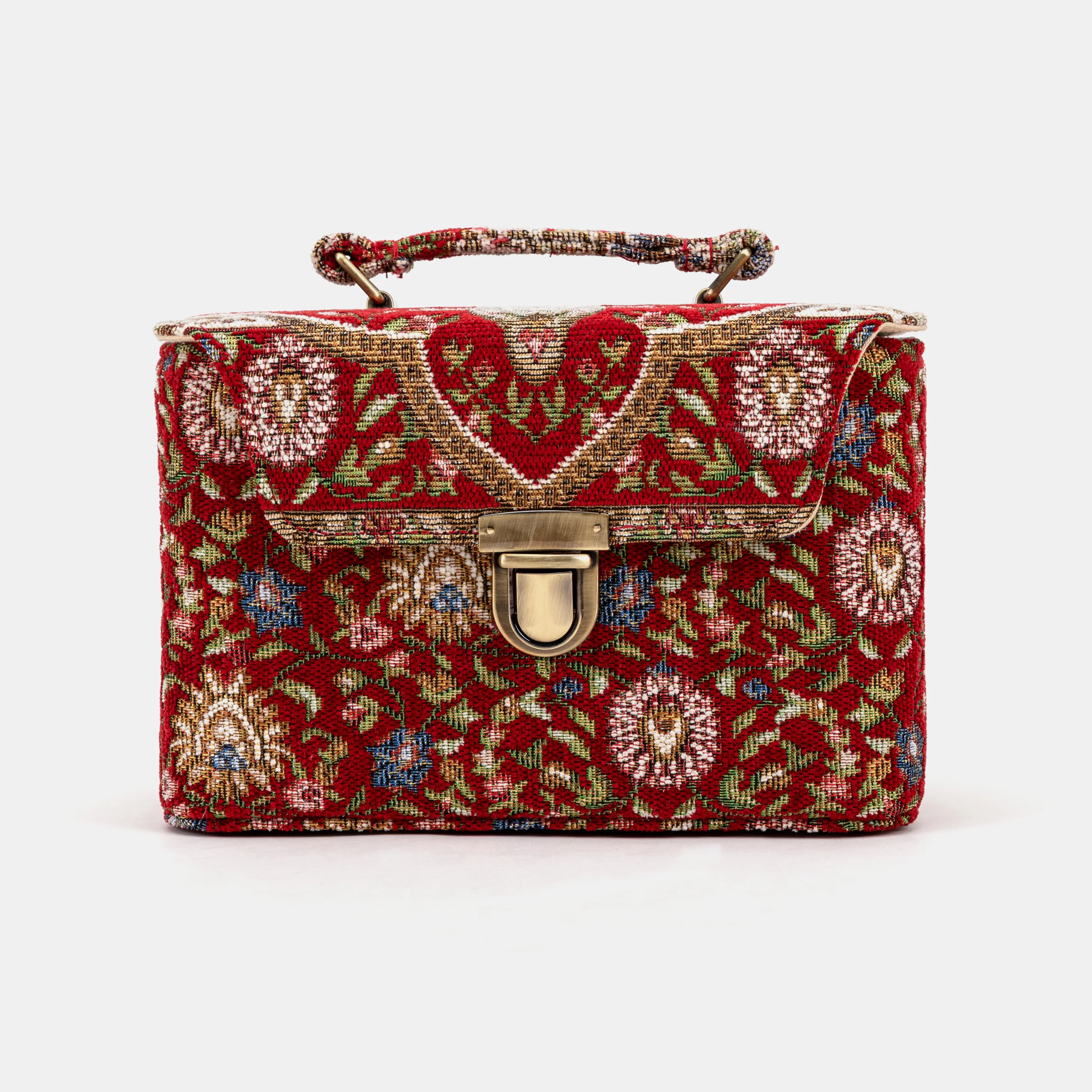 Oriental Red Clara Medium Train Case Purse - Image 2