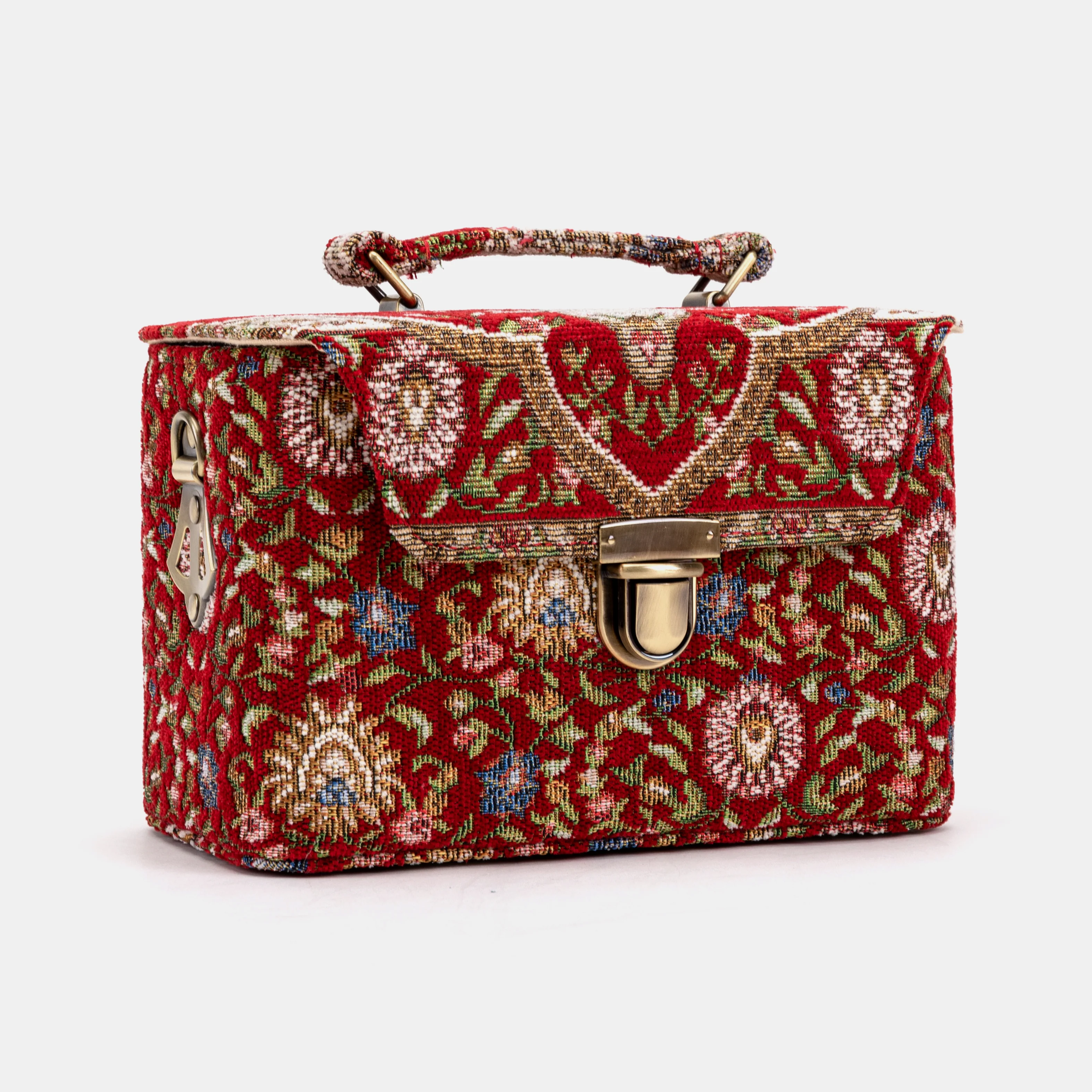 Oriental Red Clara Medium Train Case Purse - Image 3