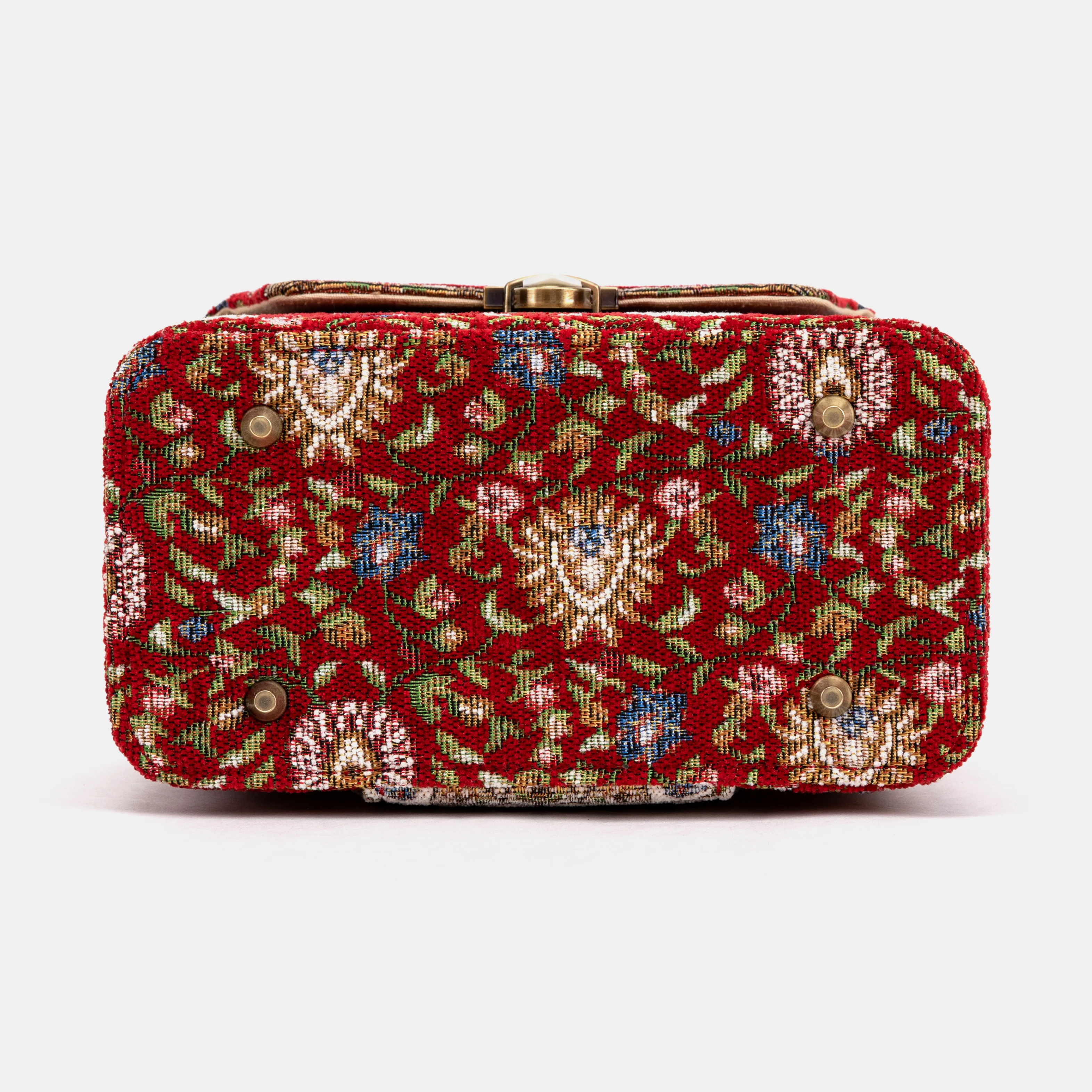 Oriental Red Clara Medium Train Case Purse - Image 7