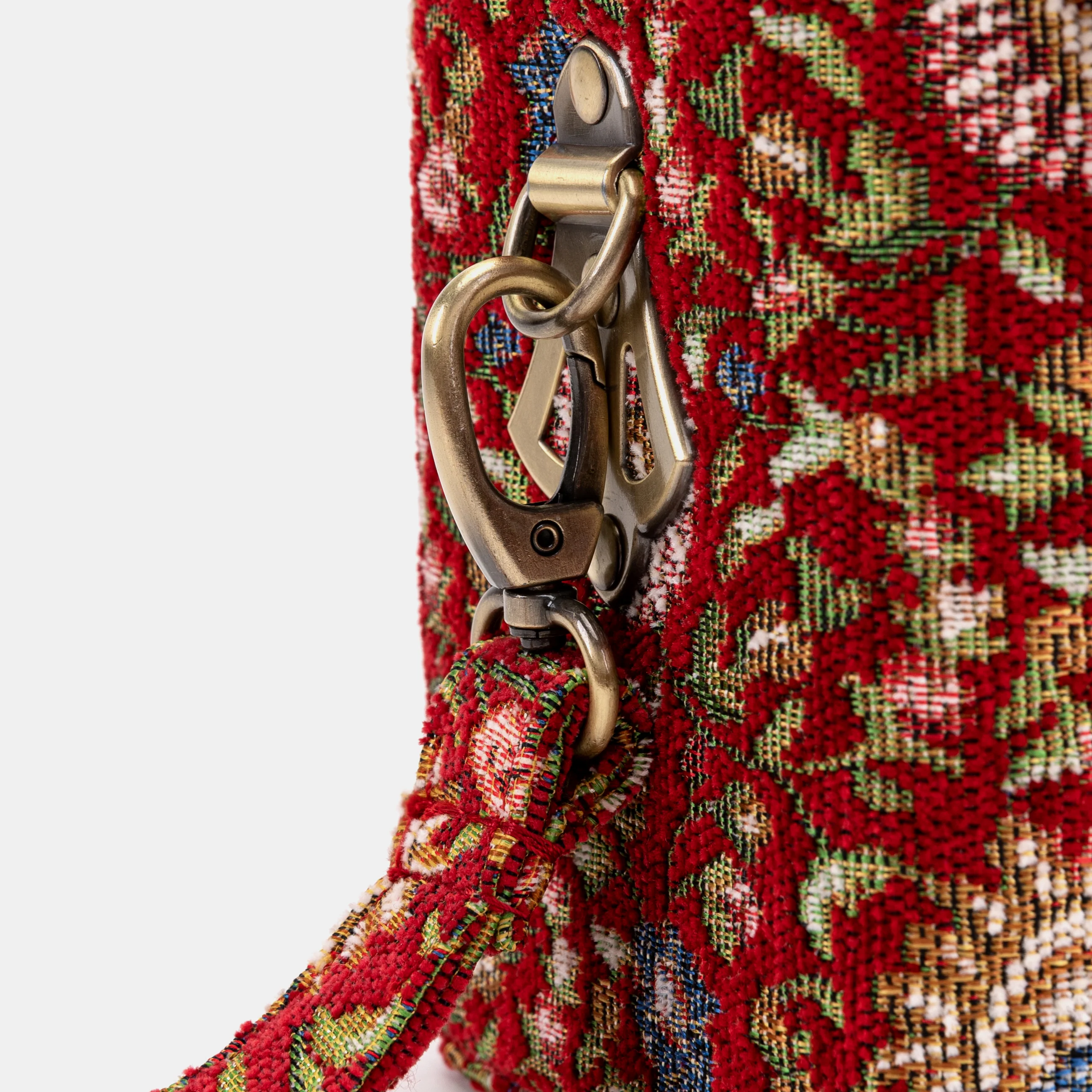 Oriental Red Clara Medium Train Case Purse - Image 9