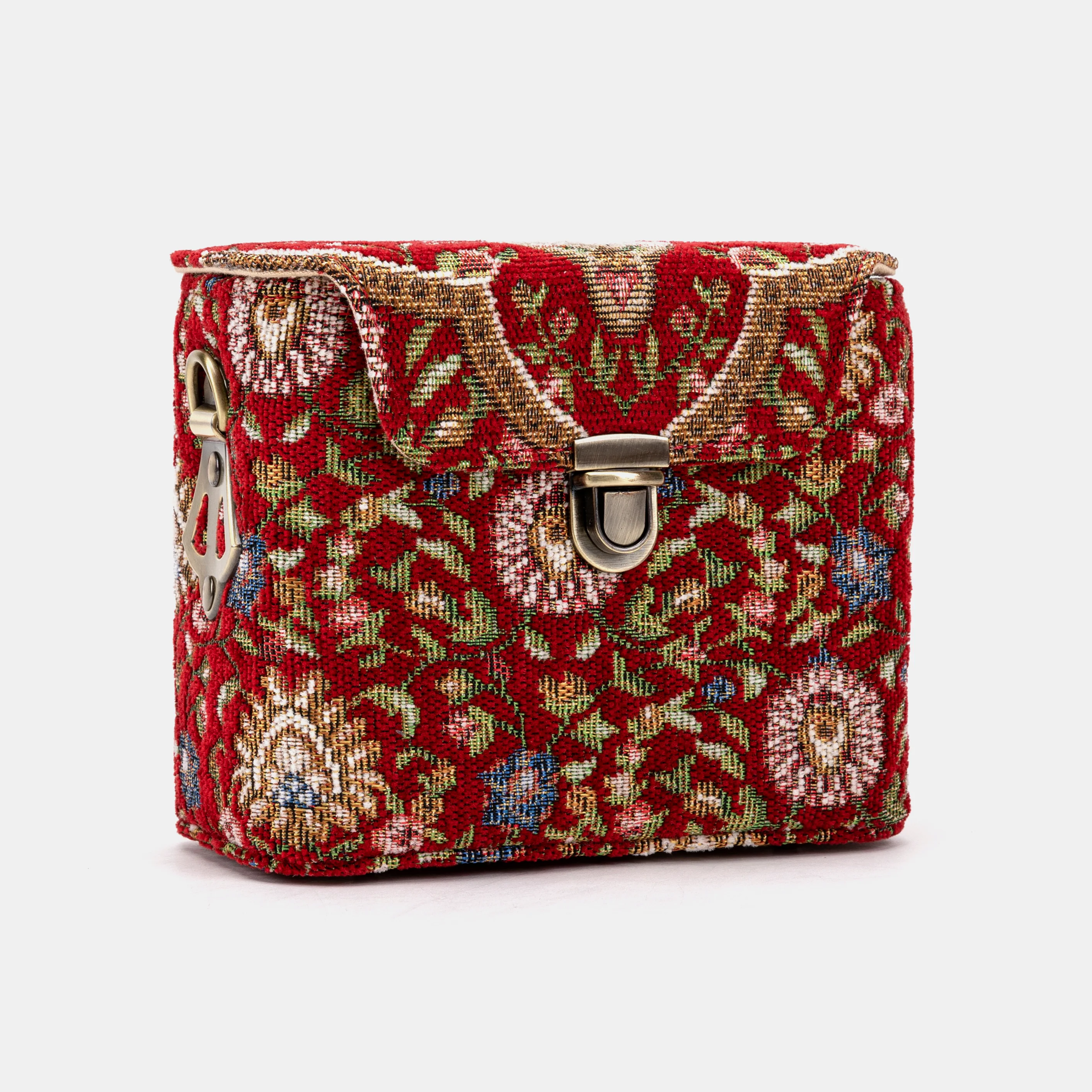 Oriental Red Emma Small Train Case Crossbody - Image 4