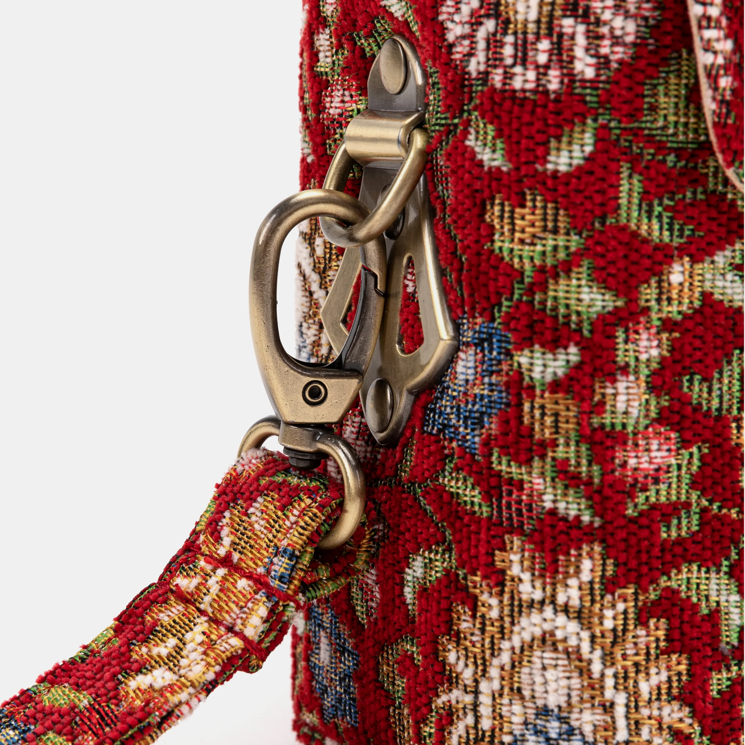 Oriental Red Emma Small Train Case Crossbody - Image 8