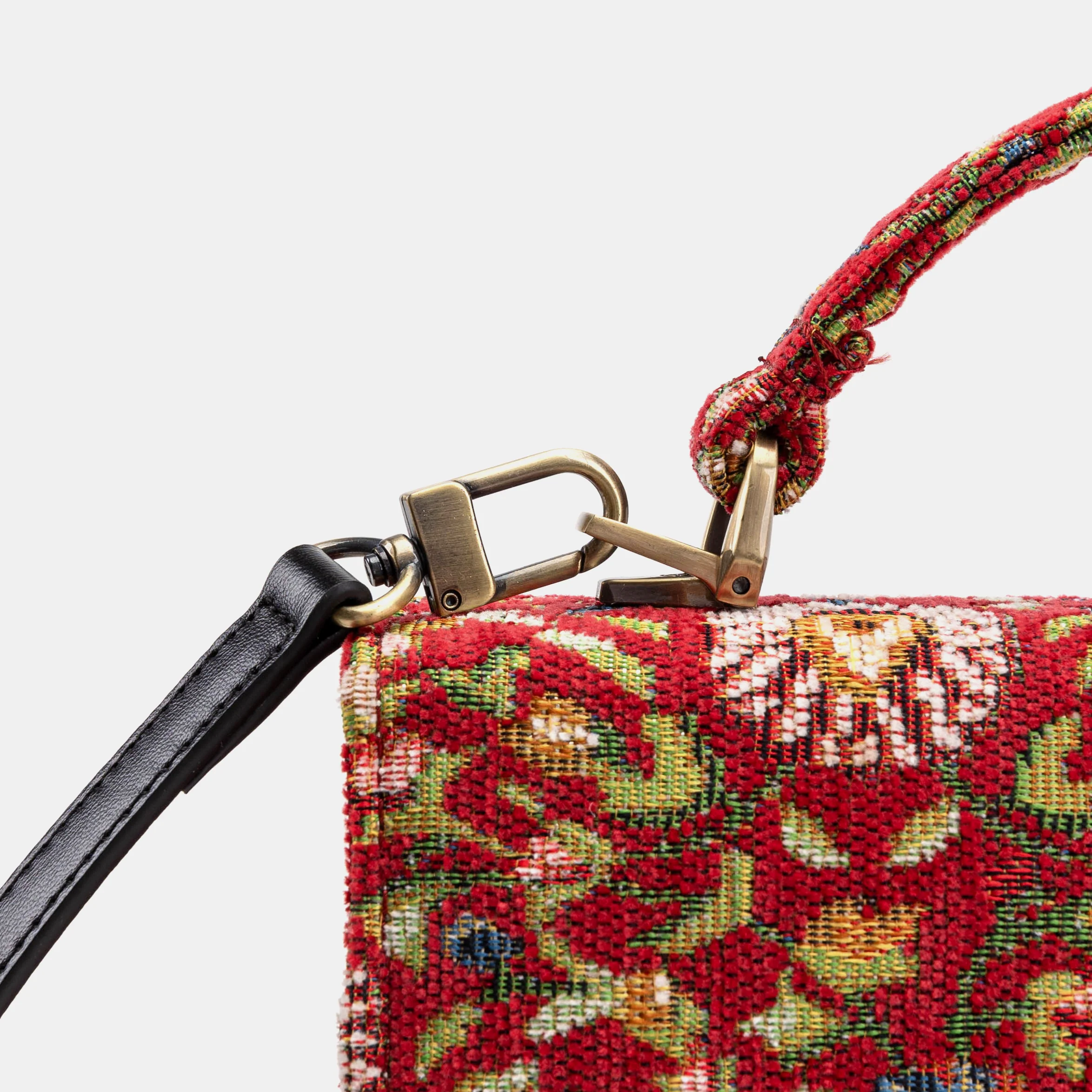 Oriental Red Flap Satchel - Image 8