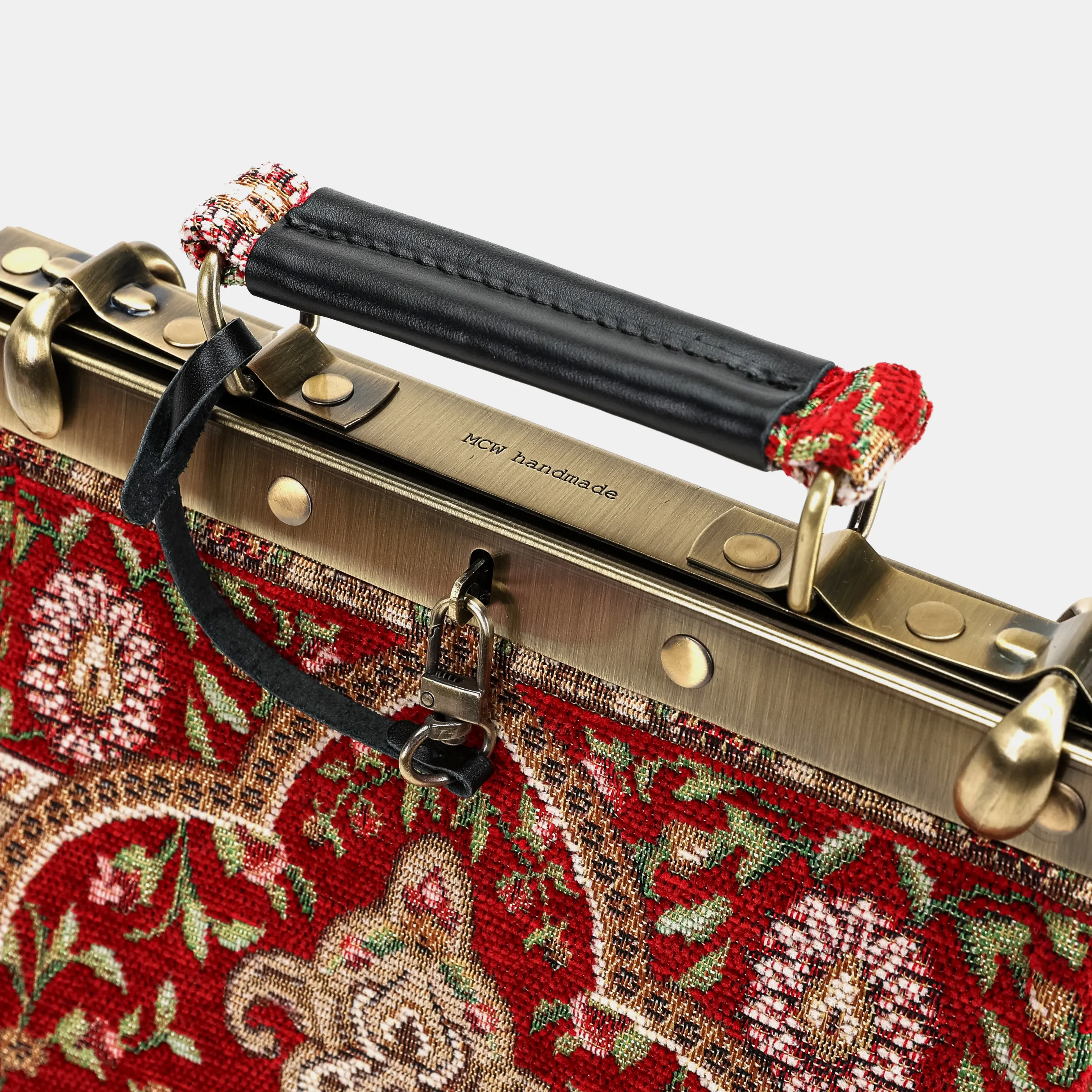 Oriental Red Helena Carpet Backpack Gladstone Bag - Image 7