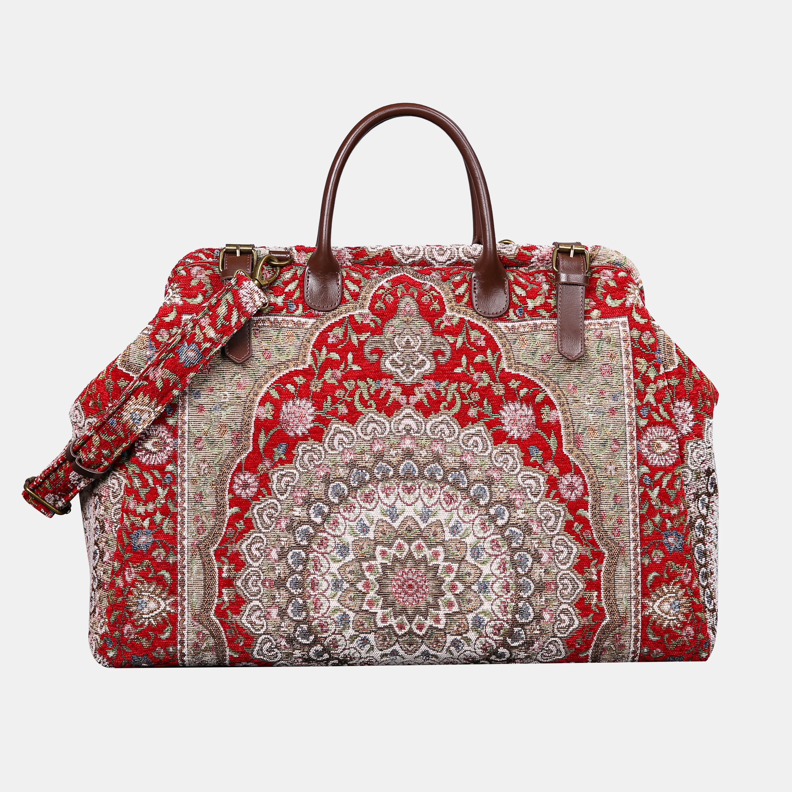 Oriental Red Large Carpetbag
