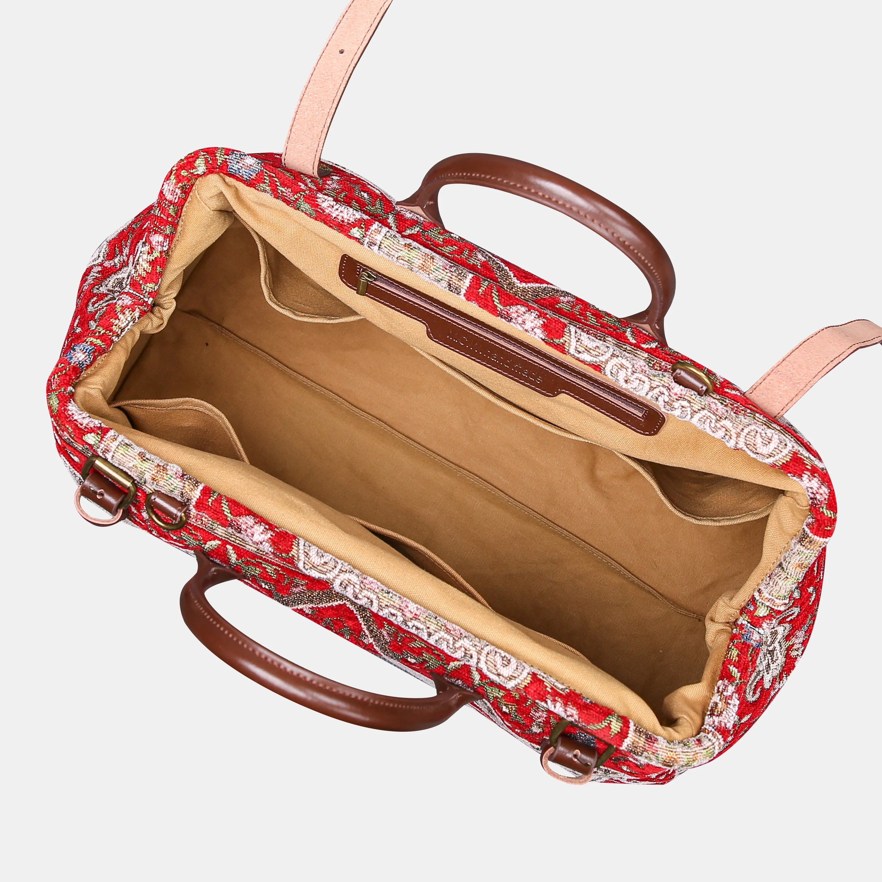 Oriental Red Large Carpetbag - Image 6