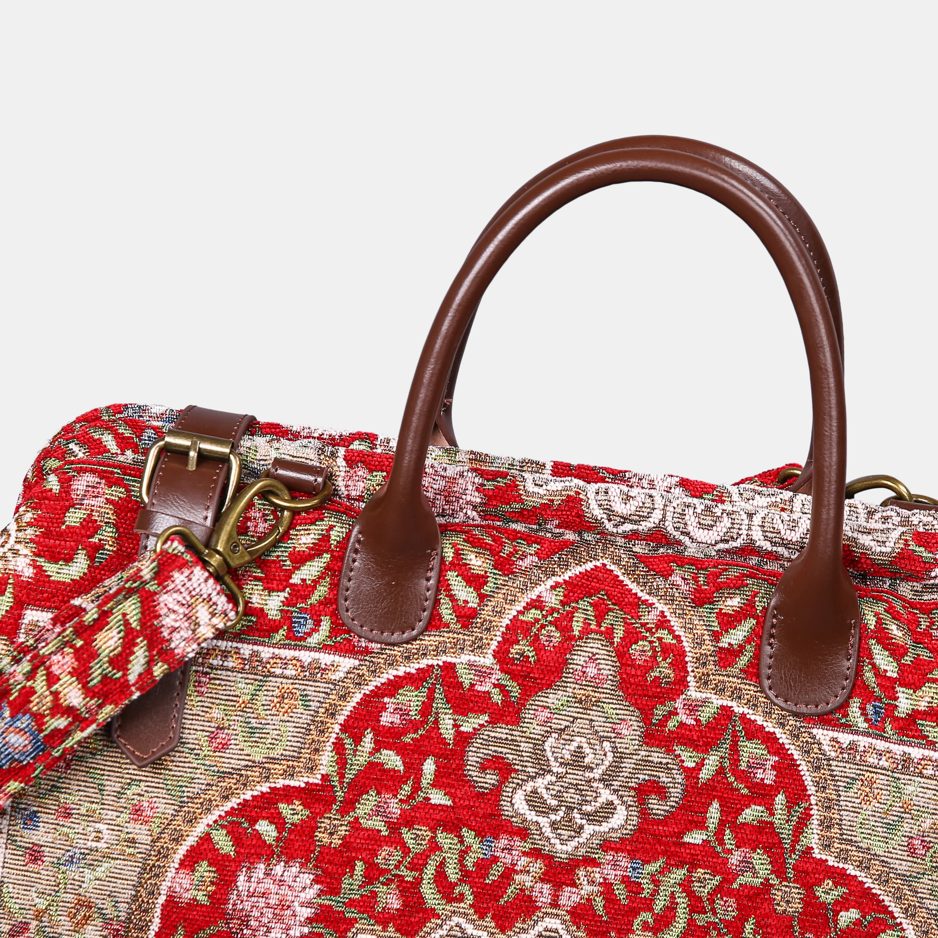 Oriental Red Large Carpetbag - Image 7