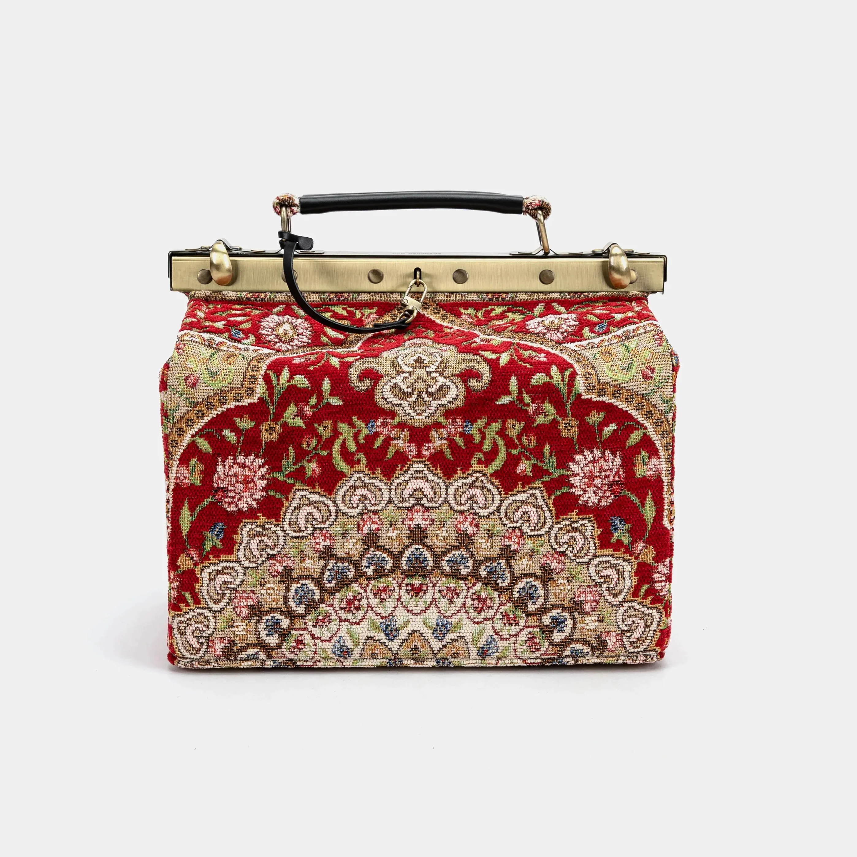 Oriental Red Vivienne Carpet Purse Gladstone Bag
