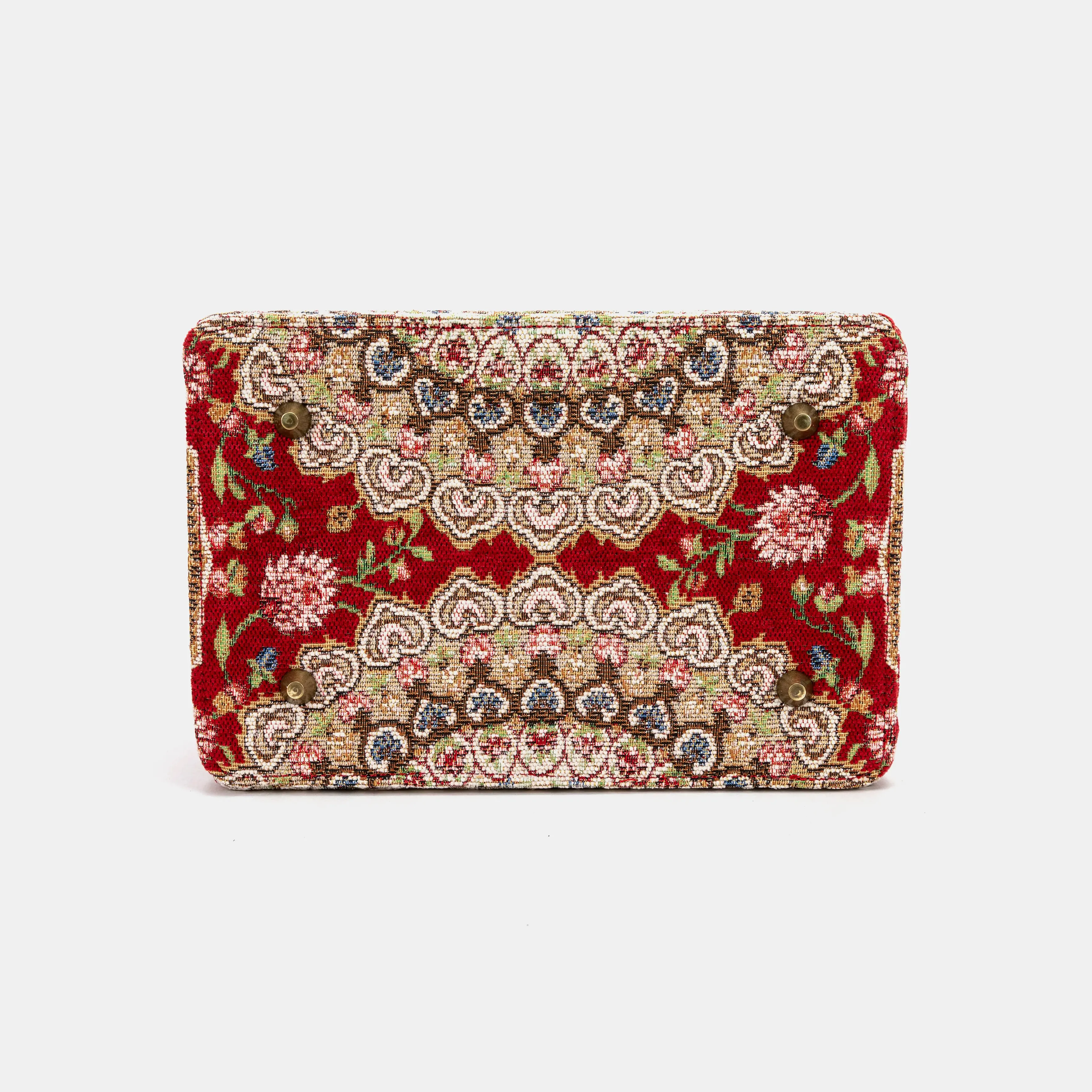 Oriental Red Vivienne Carpet Purse Gladstone Bag - Image 10