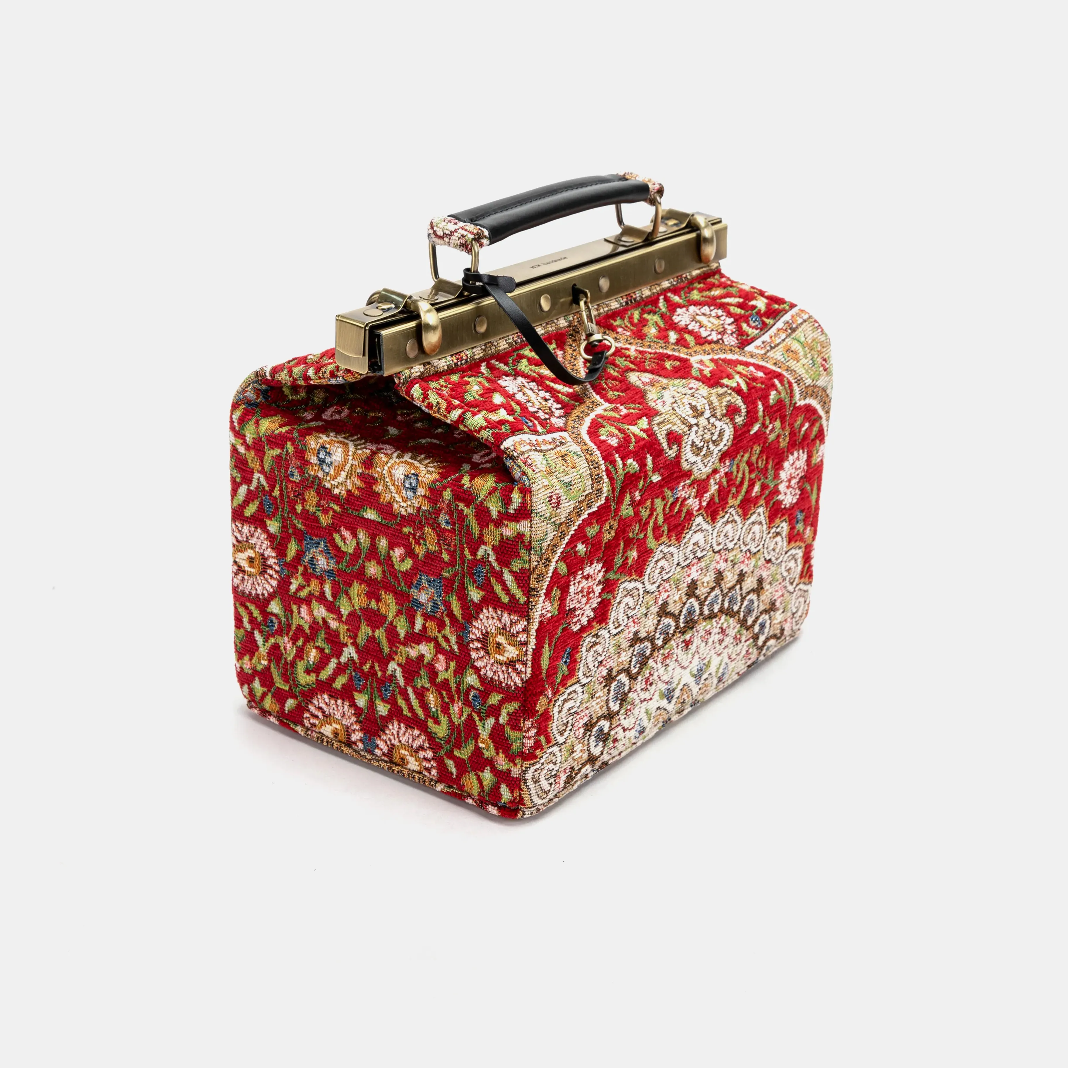 Oriental Red Vivienne Carpet Purse Gladstone Bag - Image 4