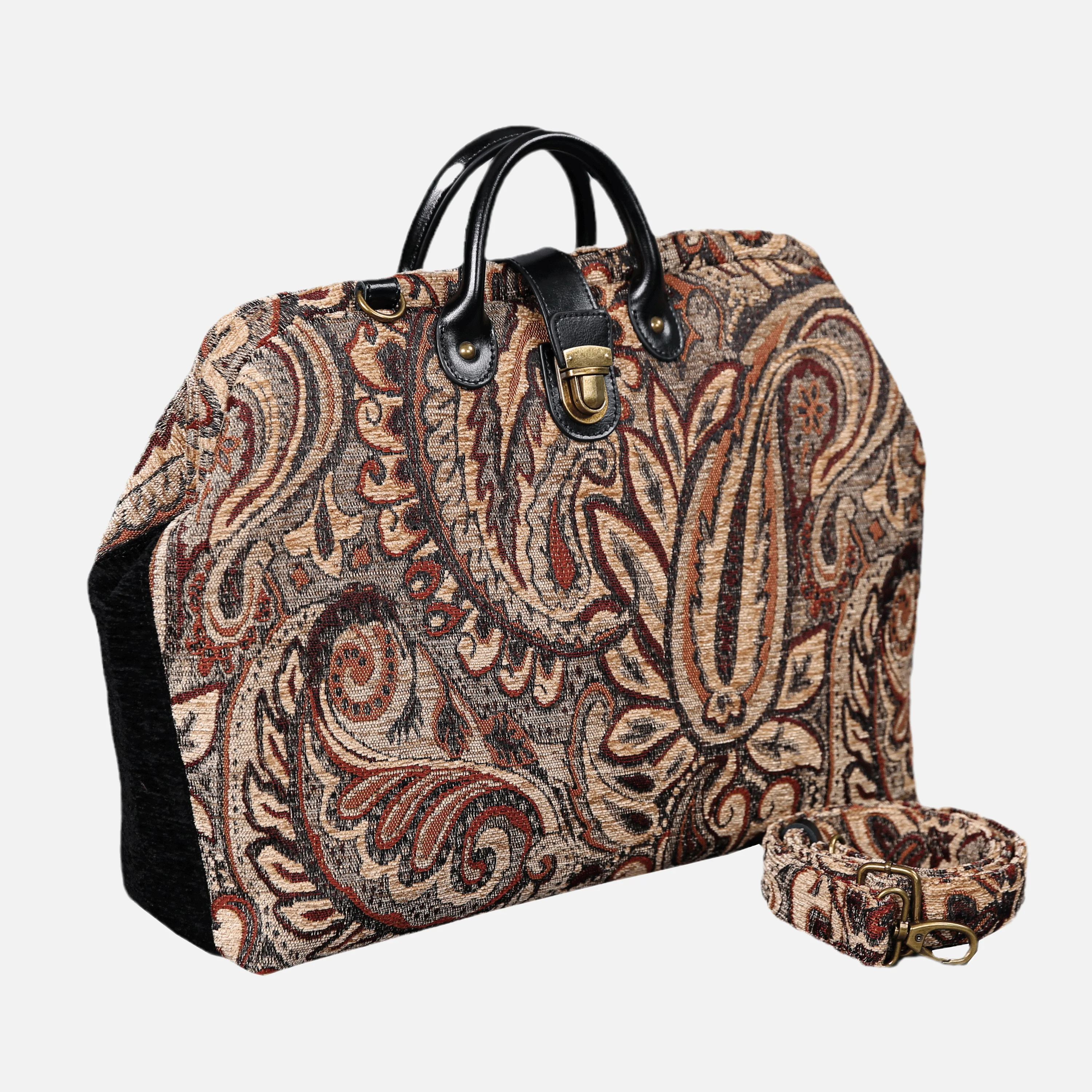 Paisley Brown Laptop Work Bag - Image 2