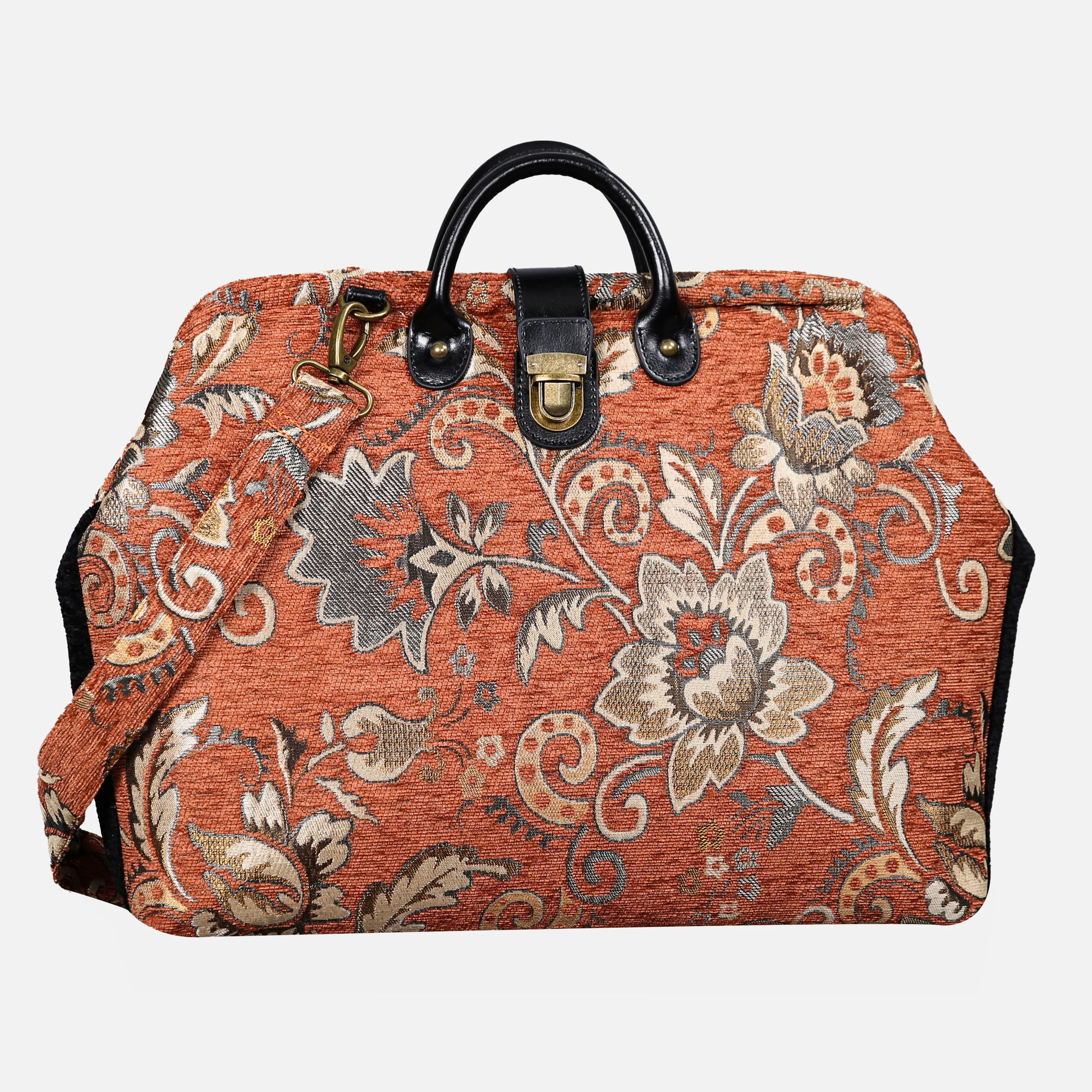 Paisley Orange Laptop Work Bag